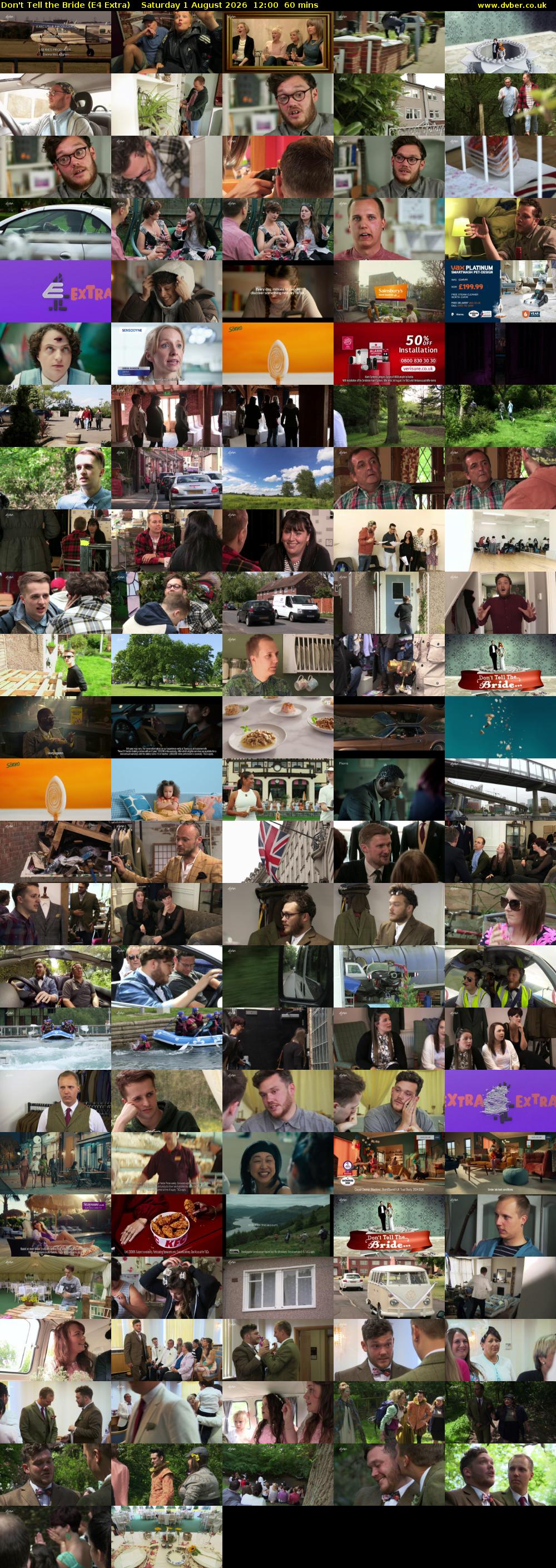 Don't Tell the Bride (E4 Extra) Saturday 1 August 2026 12:00 - 13:00