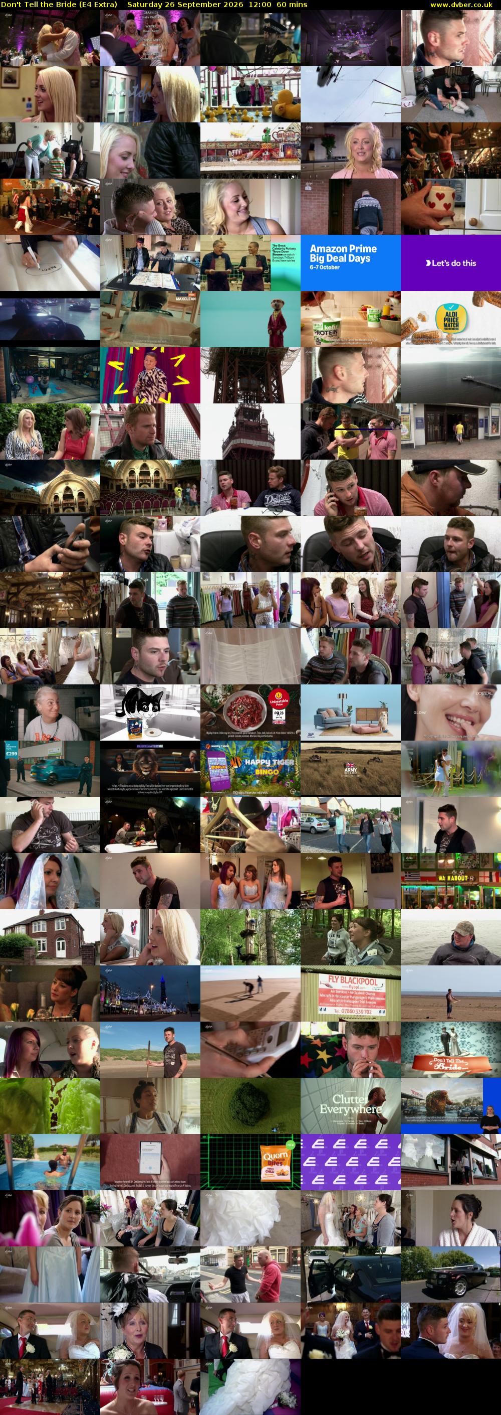 Don't Tell the Bride (E4 Extra) Saturday 26 September 2026 12:00 - 13:00