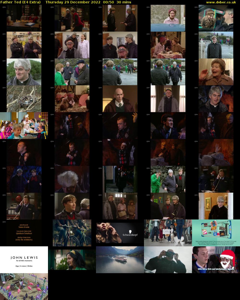 Father Ted (E4 Extra) Thursday 29 December 2022 00:50 - 01:20