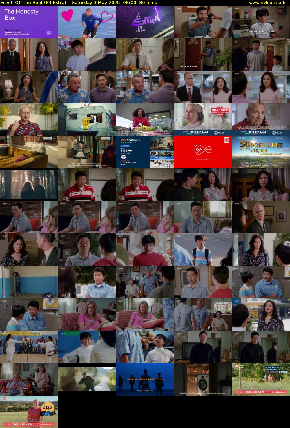 Fresh Off the Boat (E4 Extra) Saturday 3 May 2025 08:00 - 08:30