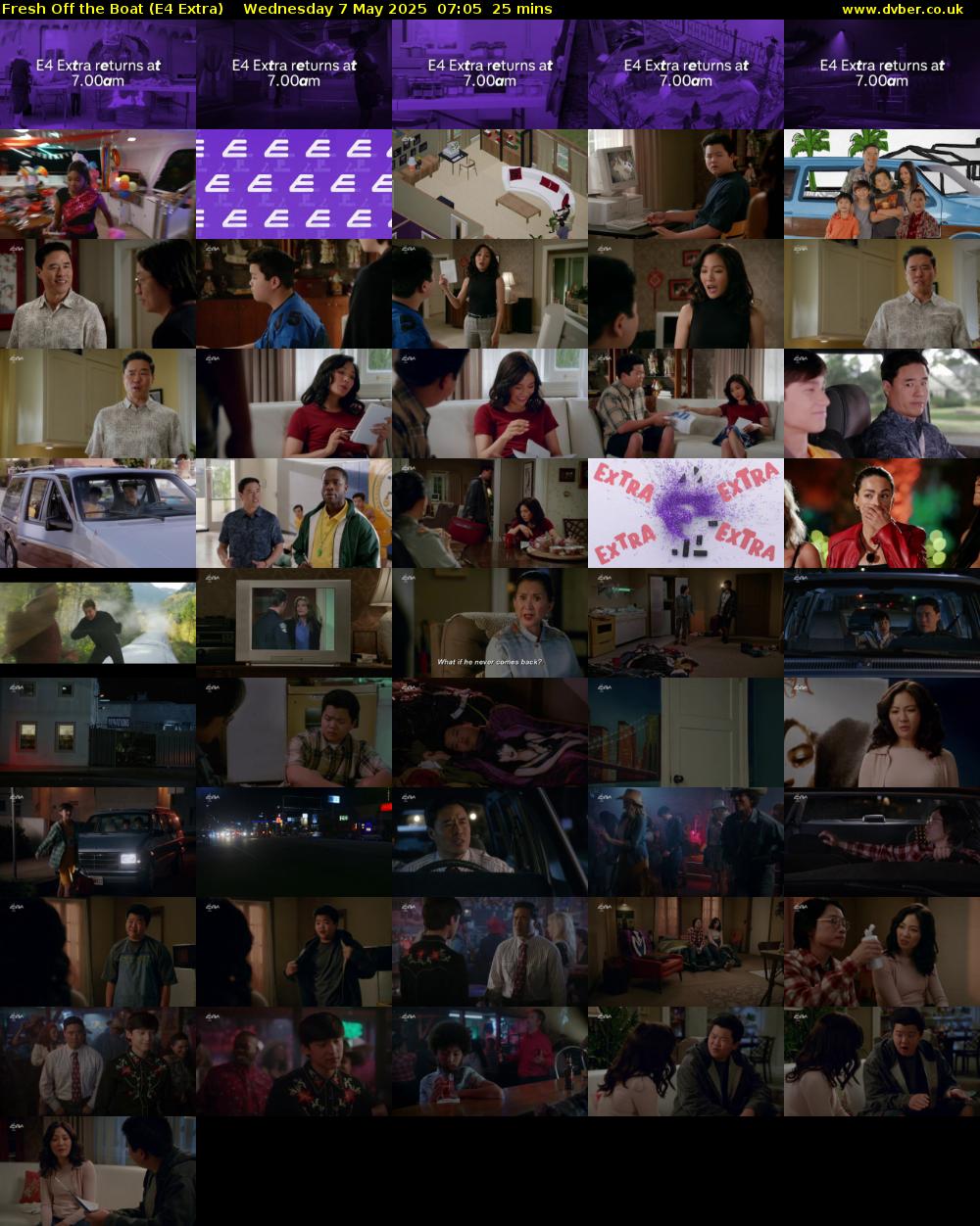 Fresh Off the Boat (E4 Extra) Wednesday 7 May 2025 07:05 - 07:30