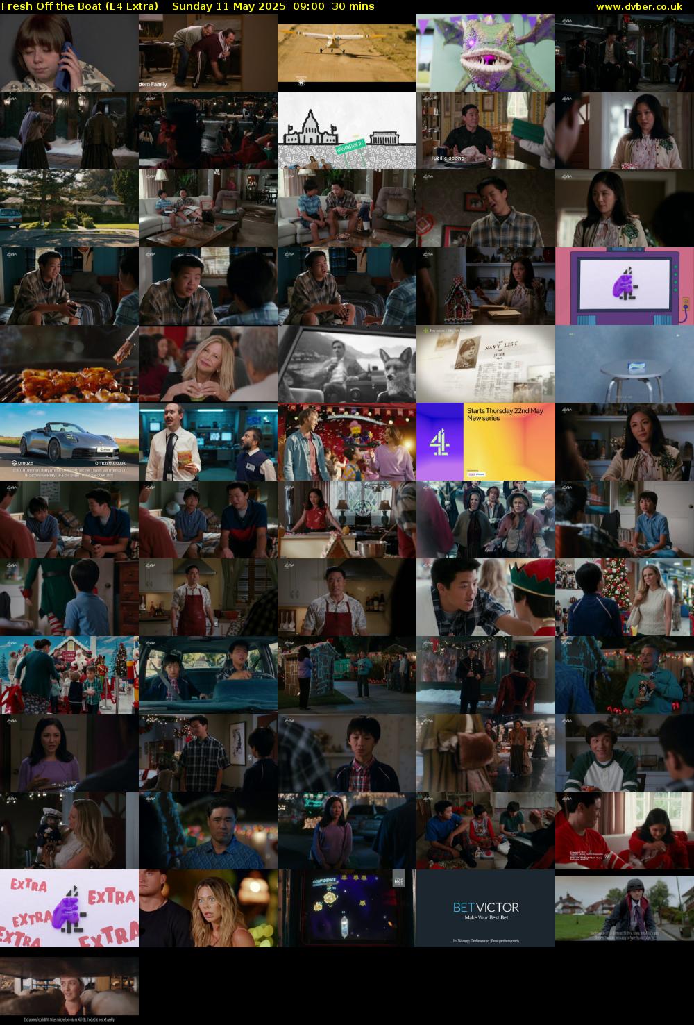Fresh Off the Boat (E4 Extra) Sunday 11 May 2025 09:00 - 09:30
