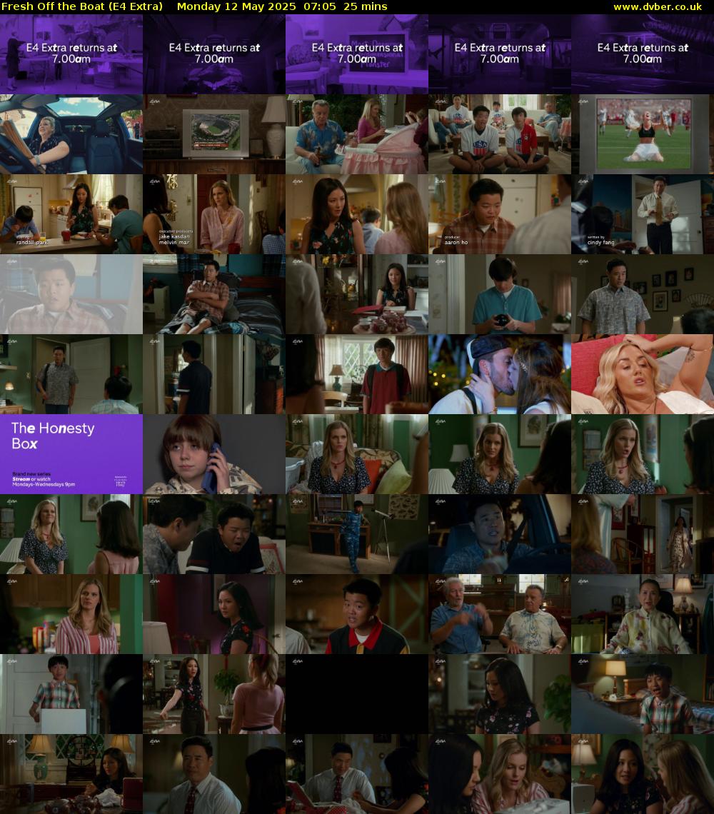 Fresh Off the Boat (E4 Extra) Monday 12 May 2025 07:05 - 07:30