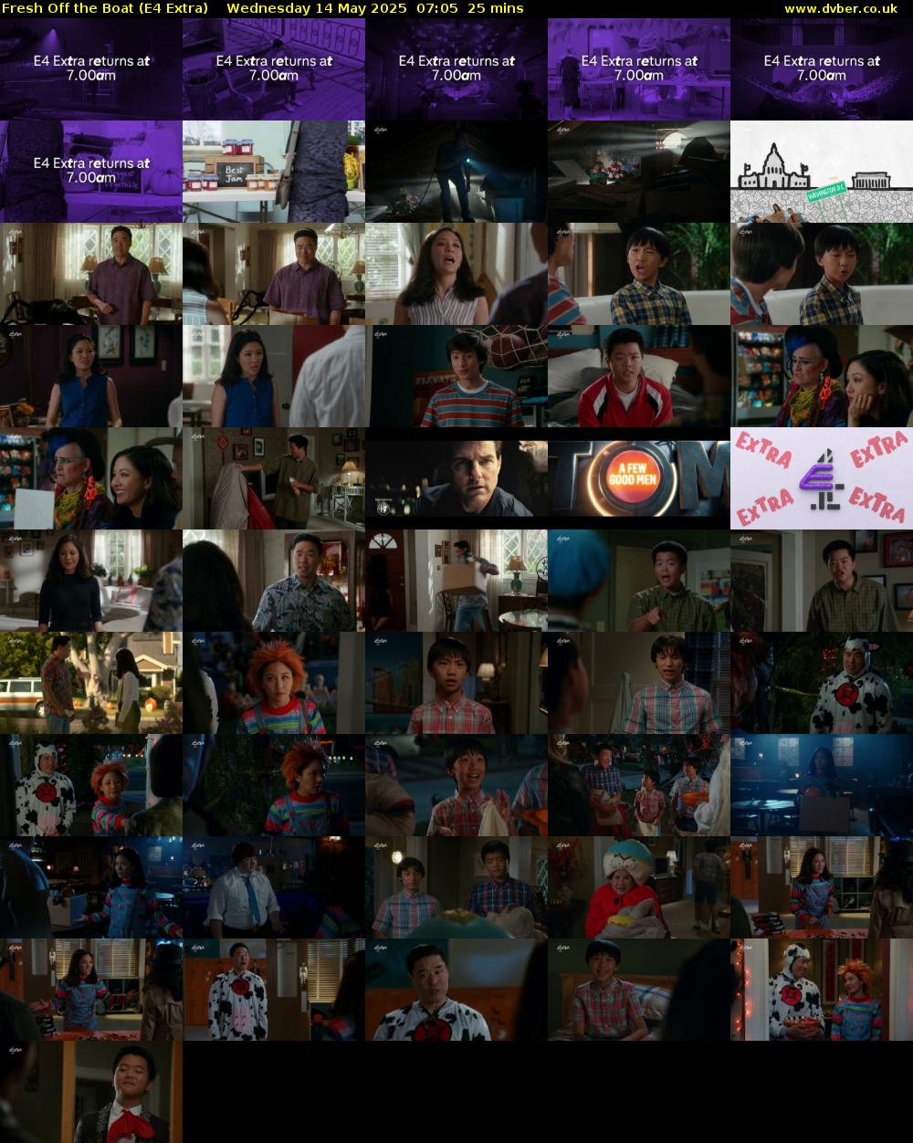 Fresh Off the Boat (E4 Extra) Wednesday 14 May 2025 07:05 - 07:30