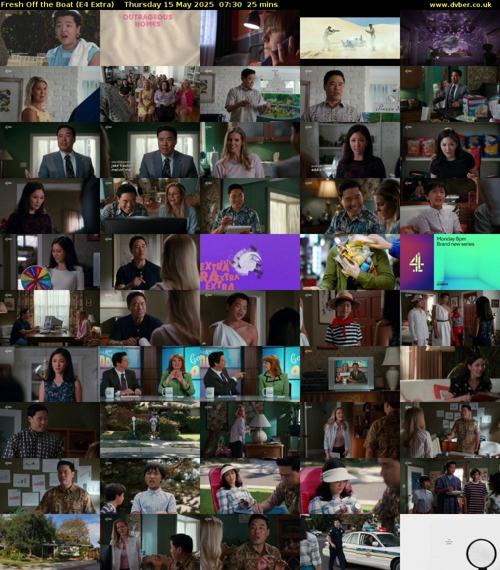 Fresh Off the Boat (E4 Extra) Thursday 15 May 2025 07:30 - 07:55