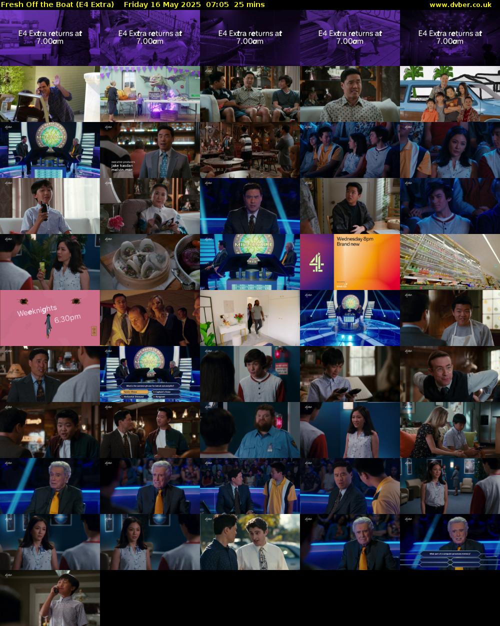 Fresh Off the Boat (E4 Extra) Friday 16 May 2025 07:05 - 07:30