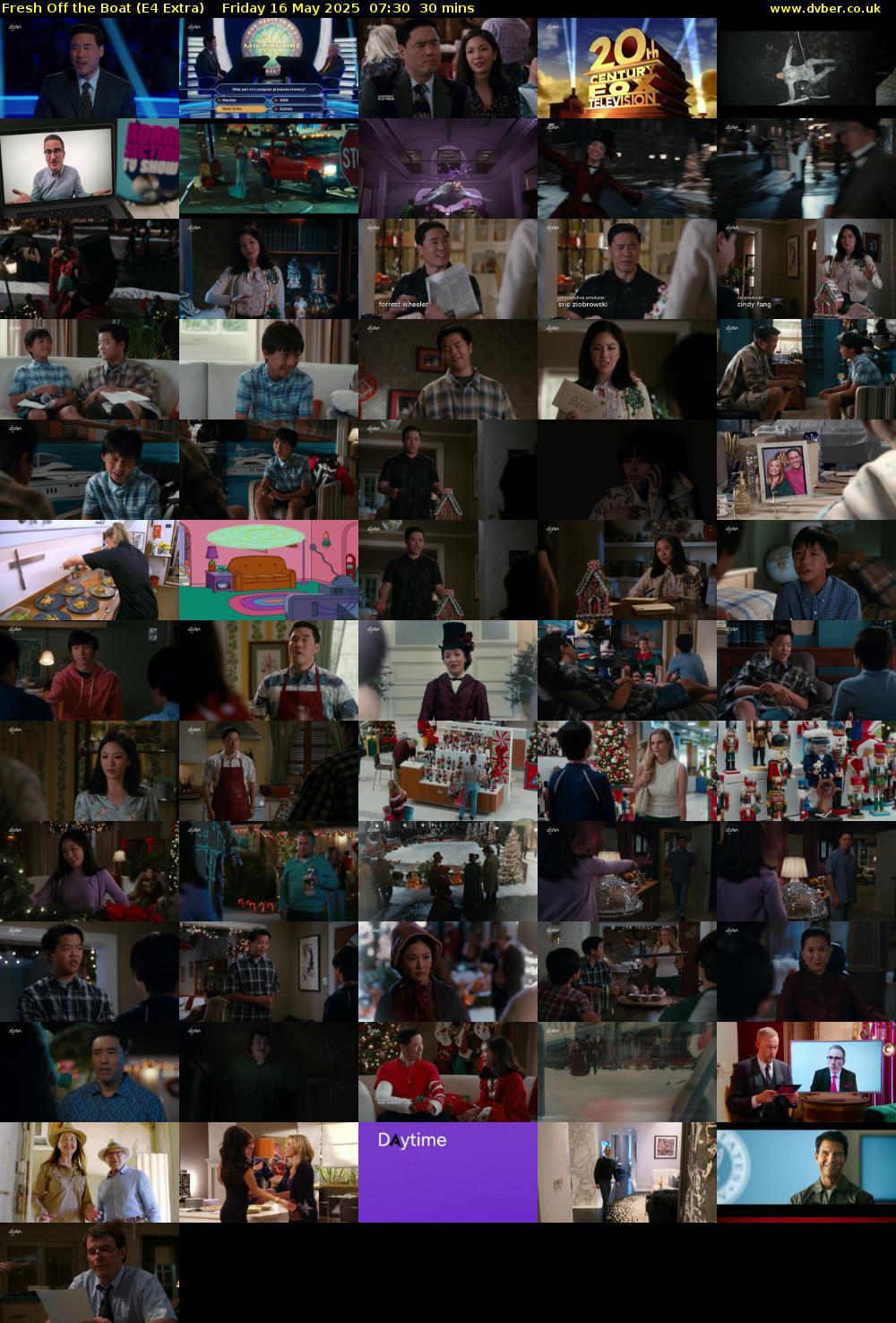 Fresh Off the Boat (E4 Extra) Friday 16 May 2025 07:30 - 08:00