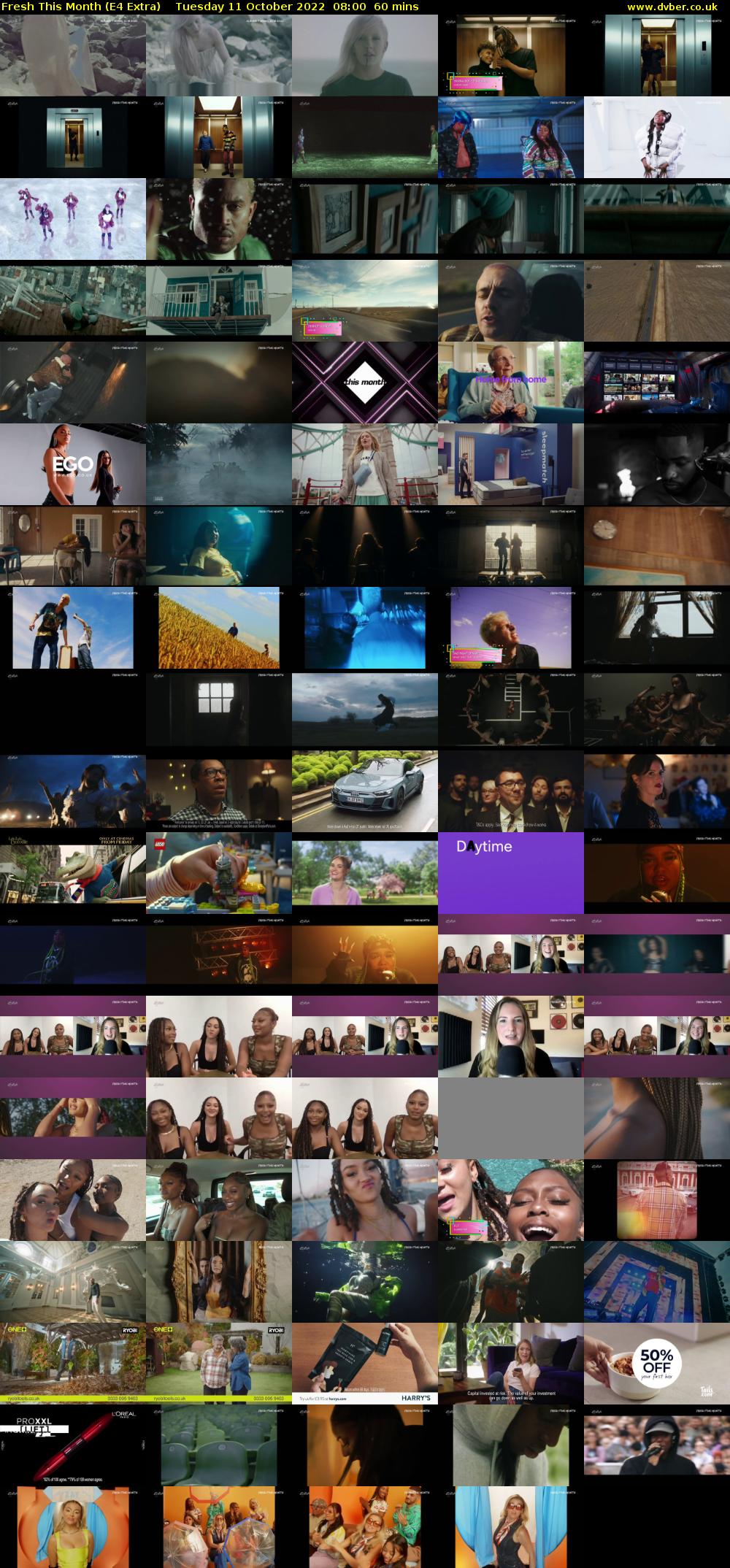Fresh This Month (E4 Extra) Tuesday 11 October 2022 08:00 - 09:00