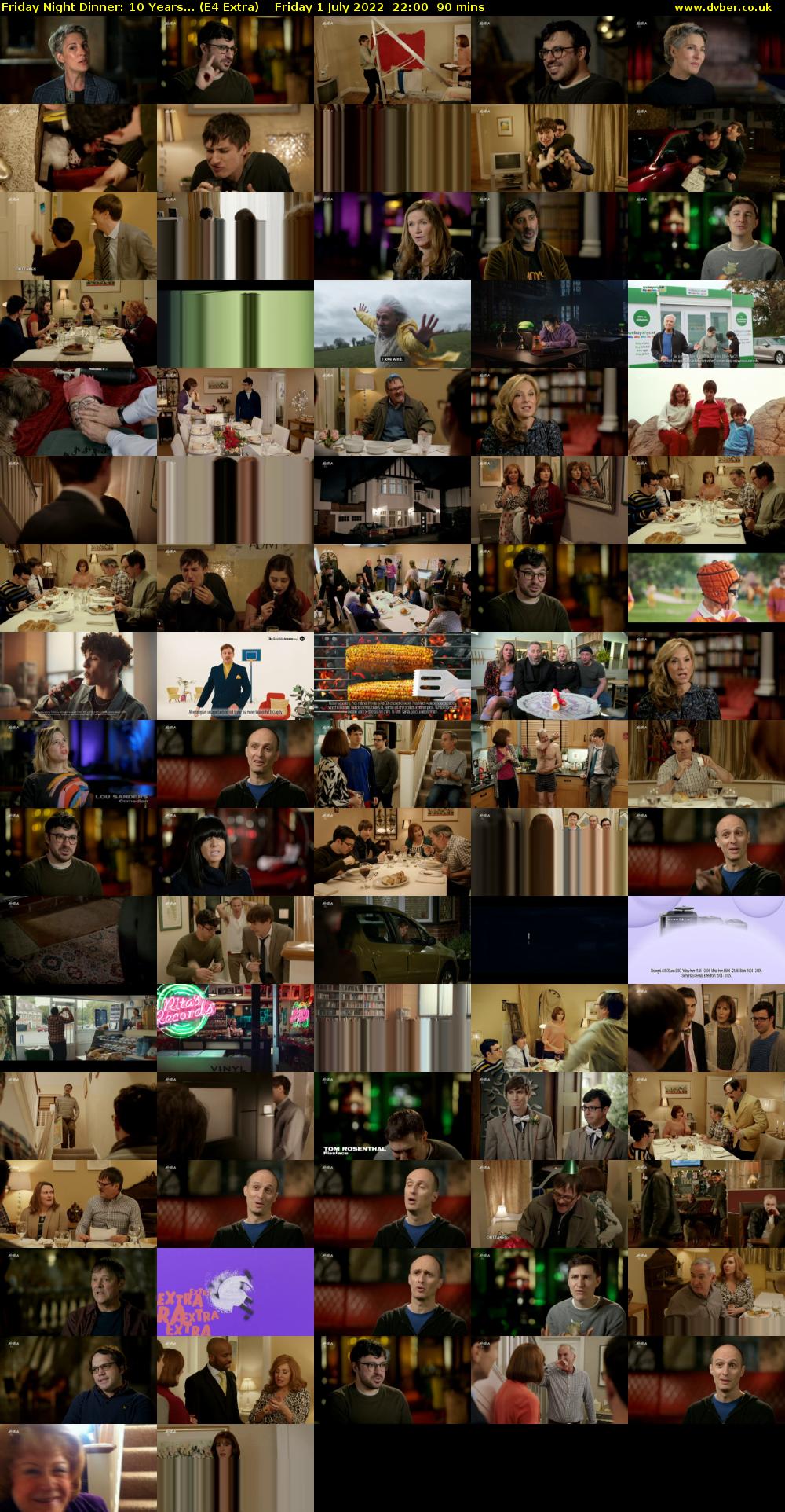 Friday Night Dinner: 10 Years... (E4 Extra) Friday 1 July 2022 22:00 - 23:30