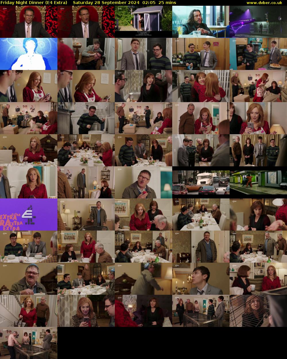 Friday Night Dinner (E4 Extra) Saturday 28 September 2024 02:05 - 02:30