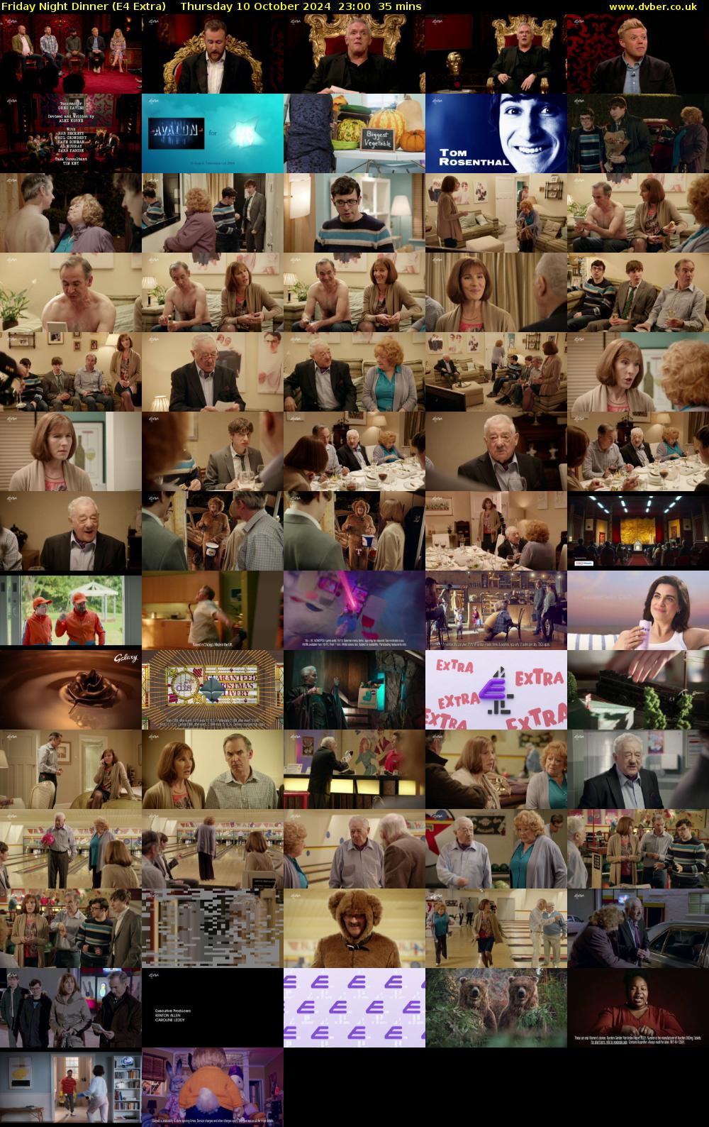 Friday Night Dinner (E4 Extra) Thursday 10 October 2024 23:00 - 23:35