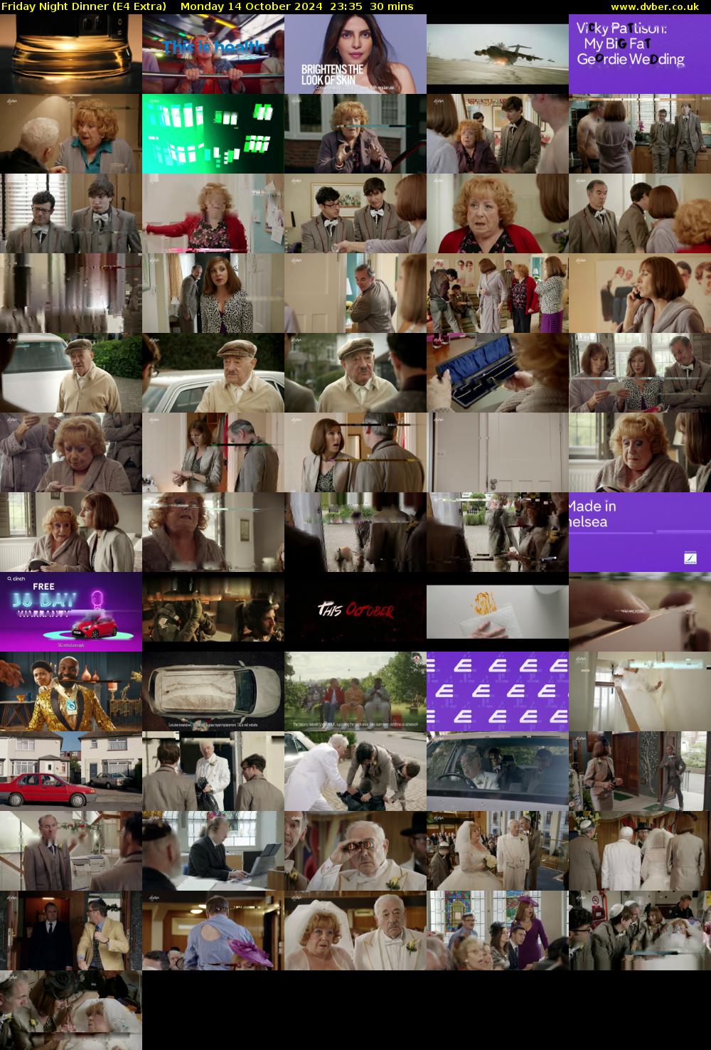 Friday Night Dinner (E4 Extra) Monday 14 October 2024 23:35 - 00:05