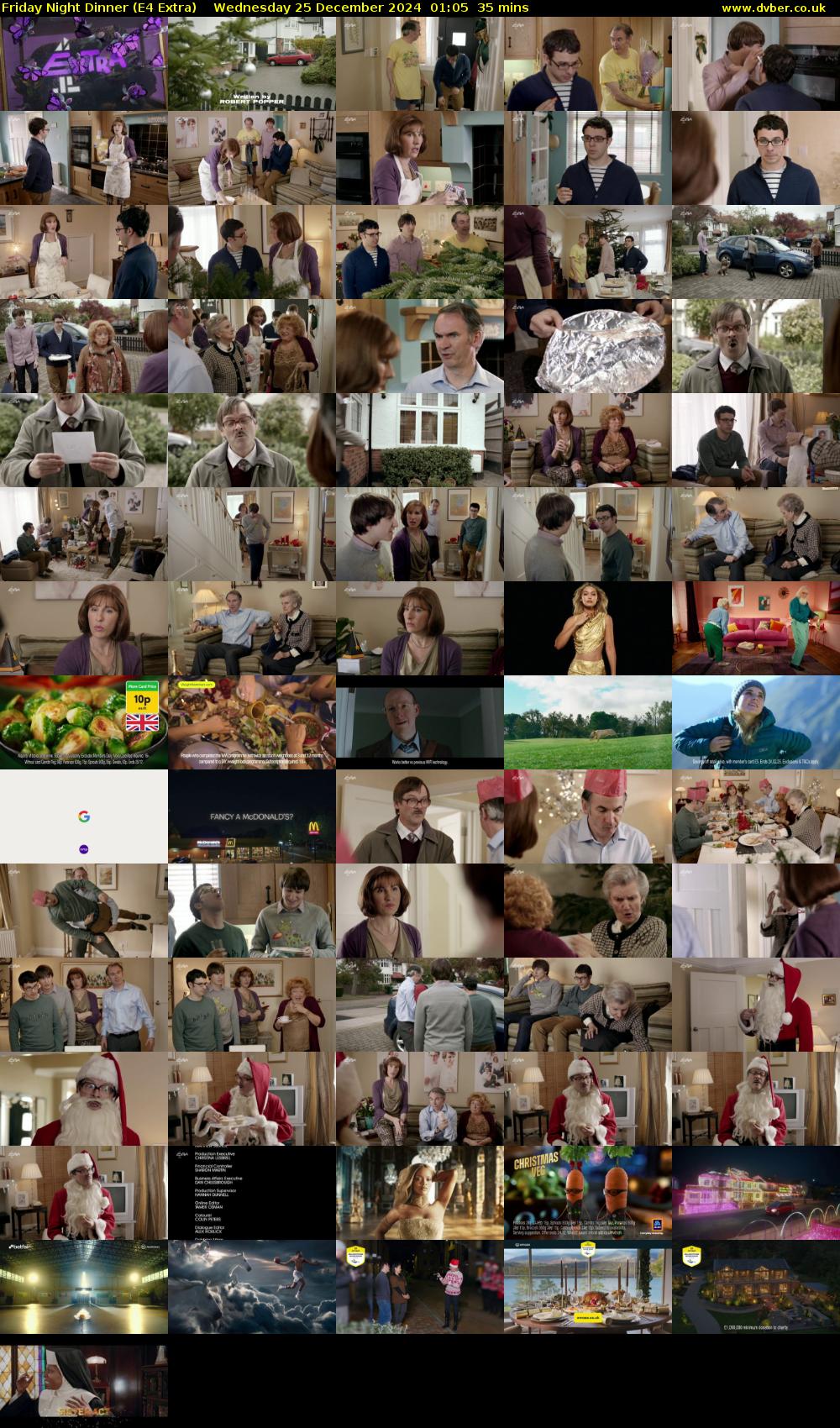 Friday Night Dinner (E4 Extra) Wednesday 25 December 2024 01:05 - 01:40