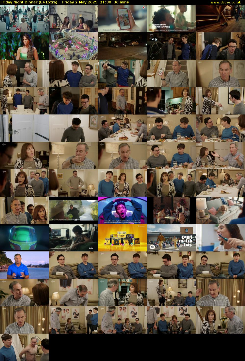 Friday Night Dinner (E4 Extra) Friday 2 May 2025 21:30 - 22:00