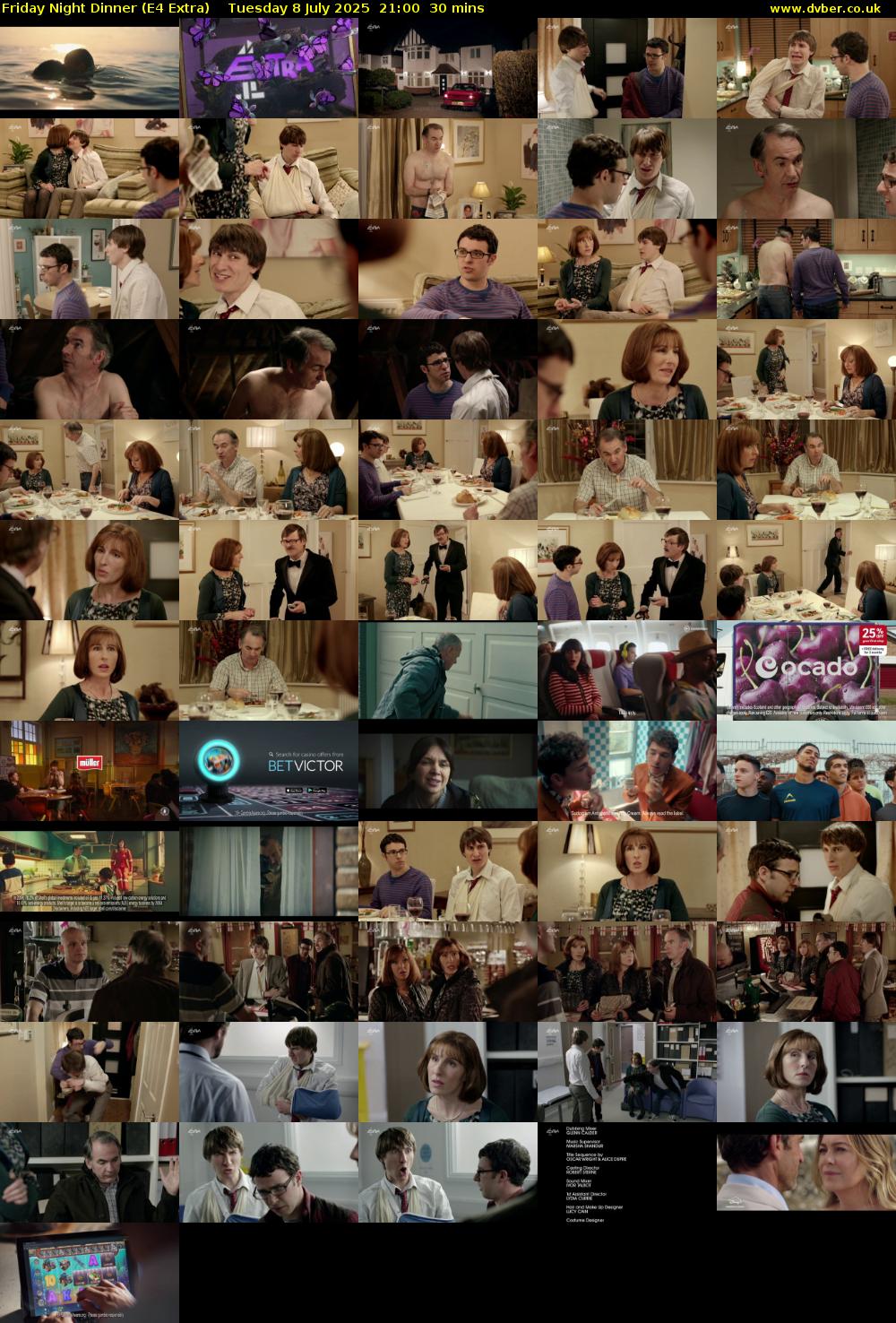 Friday Night Dinner (E4 Extra) Tuesday 8 July 2025 21:00 - 21:30