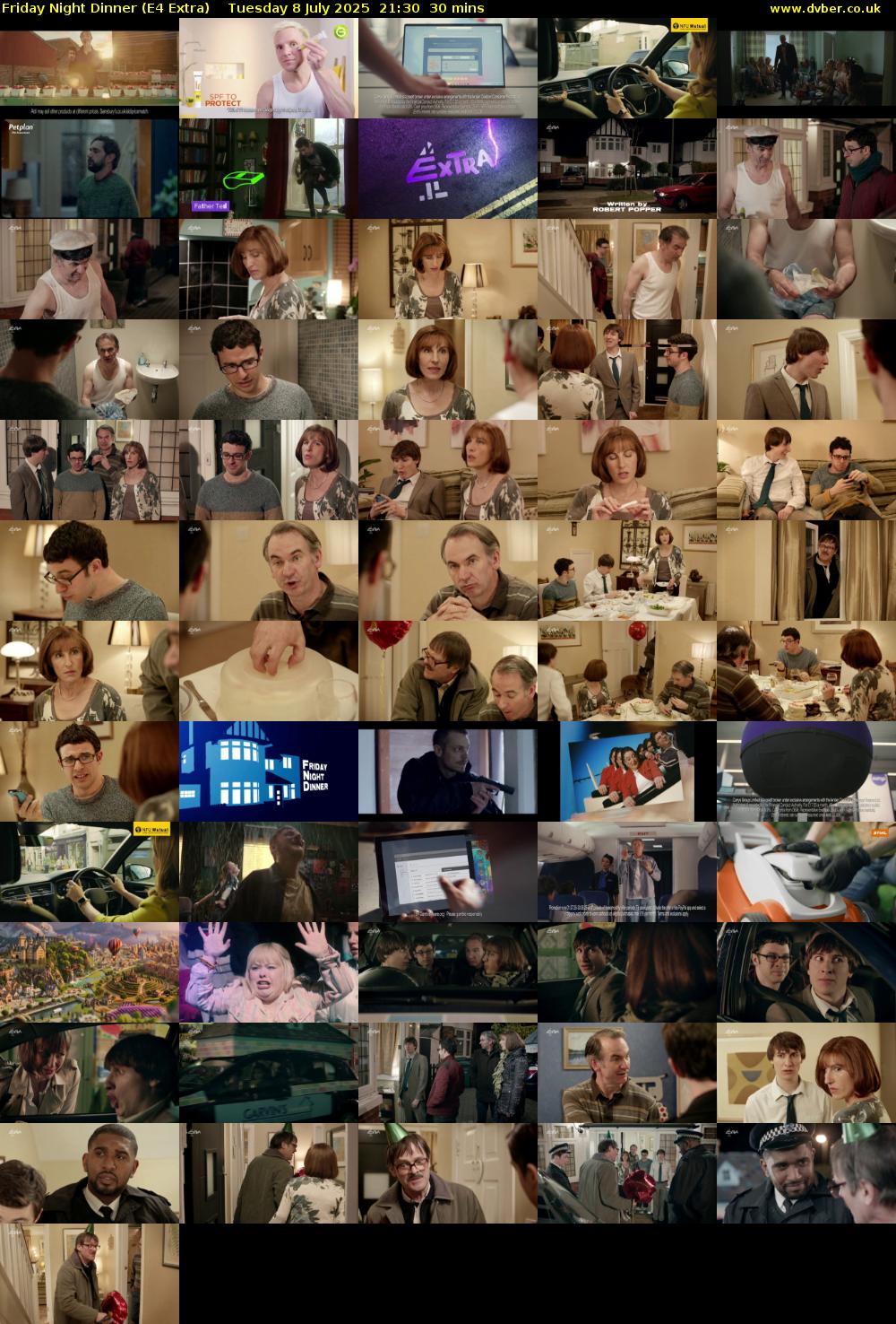 Friday Night Dinner (E4 Extra) Tuesday 8 July 2025 21:30 - 22:00