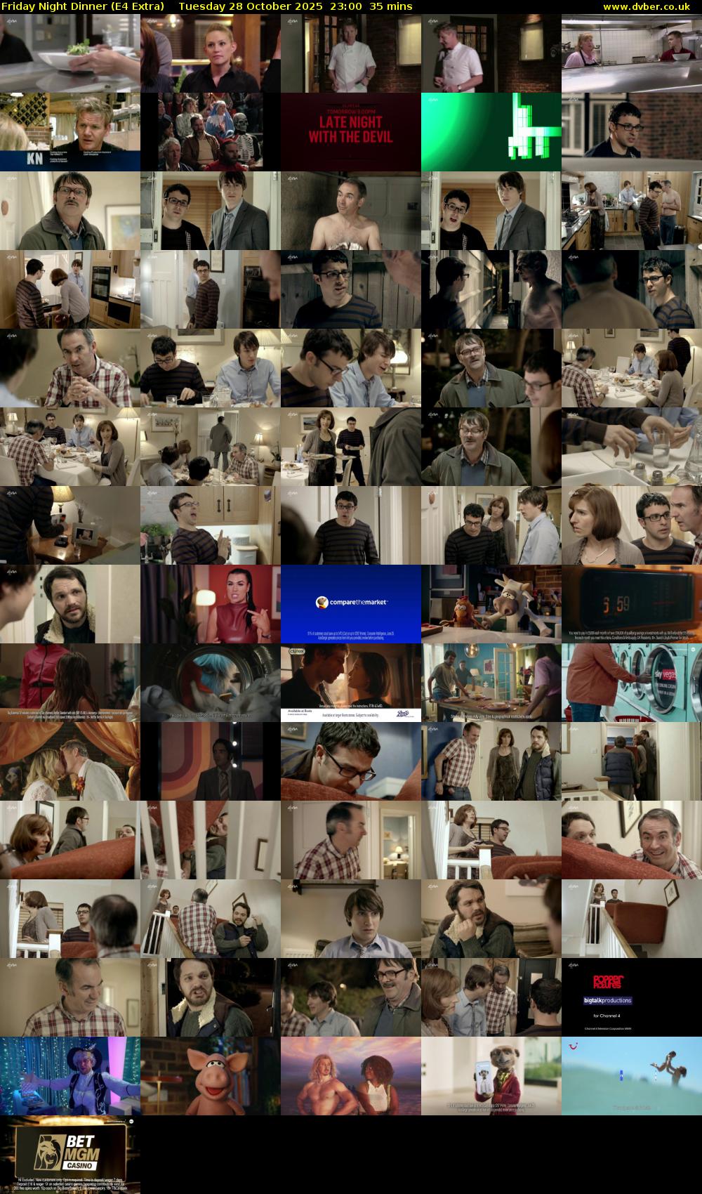 Friday Night Dinner (E4 Extra) Tuesday 28 October 2025 23:00 - 23:35