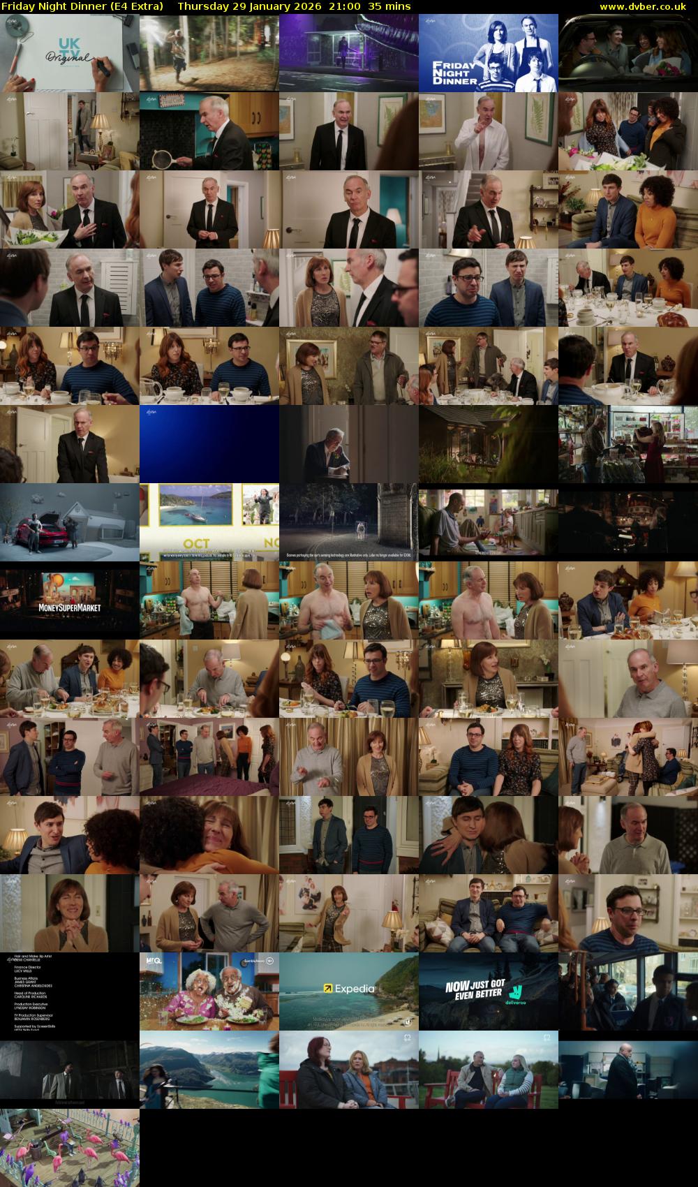 Friday Night Dinner (E4 Extra) Thursday 29 January 2026 21:00 - 21:35