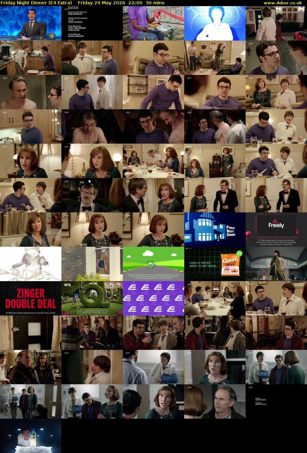 Friday Night Dinner (E4 Extra) Friday 29 May 2026 22:00 - 22:30