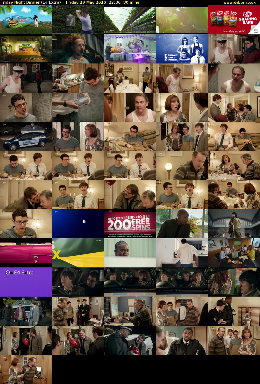 Friday Night Dinner (E4 Extra) Friday 29 May 2026 22:30 - 23:00
