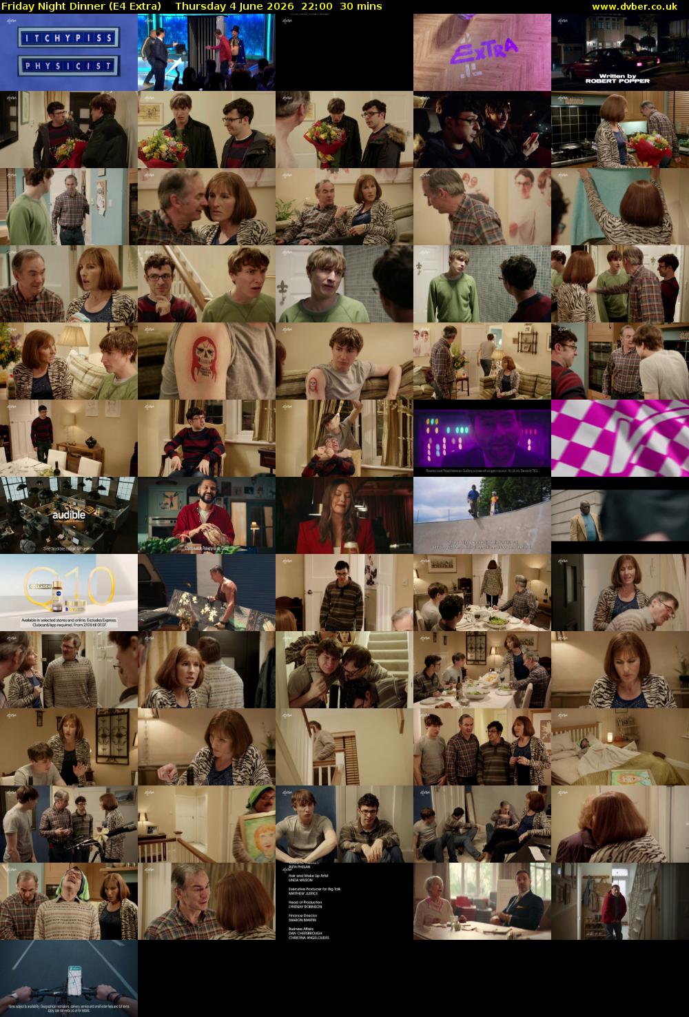 Friday Night Dinner (E4 Extra) Thursday 4 June 2026 22:00 - 22:30