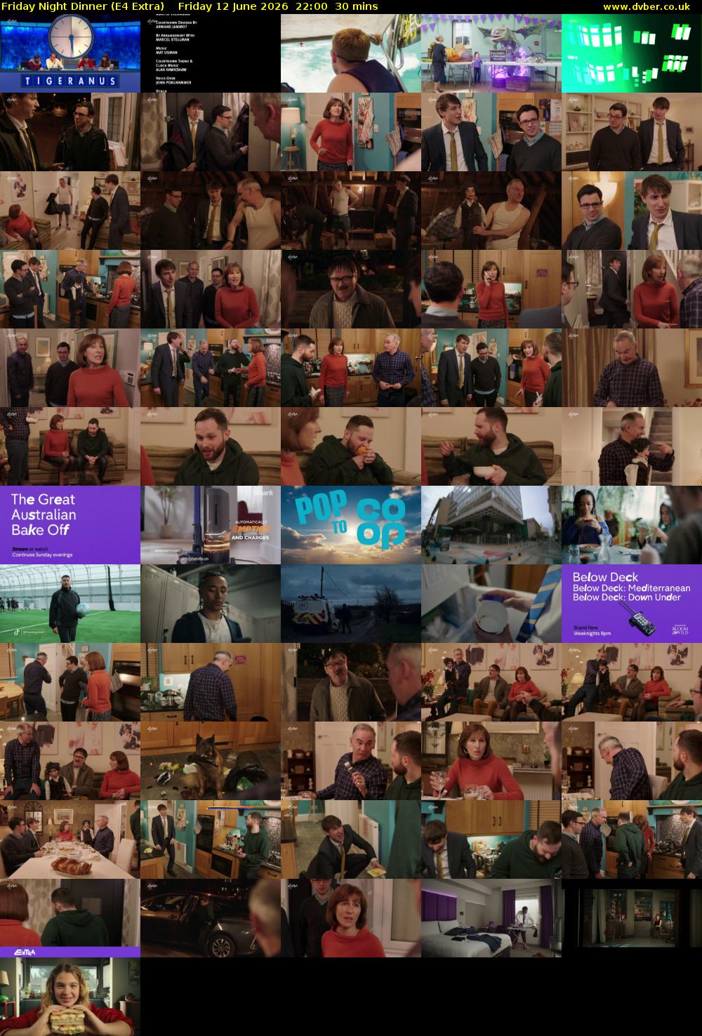 Friday Night Dinner (E4 Extra) Friday 12 June 2026 22:00 - 22:30