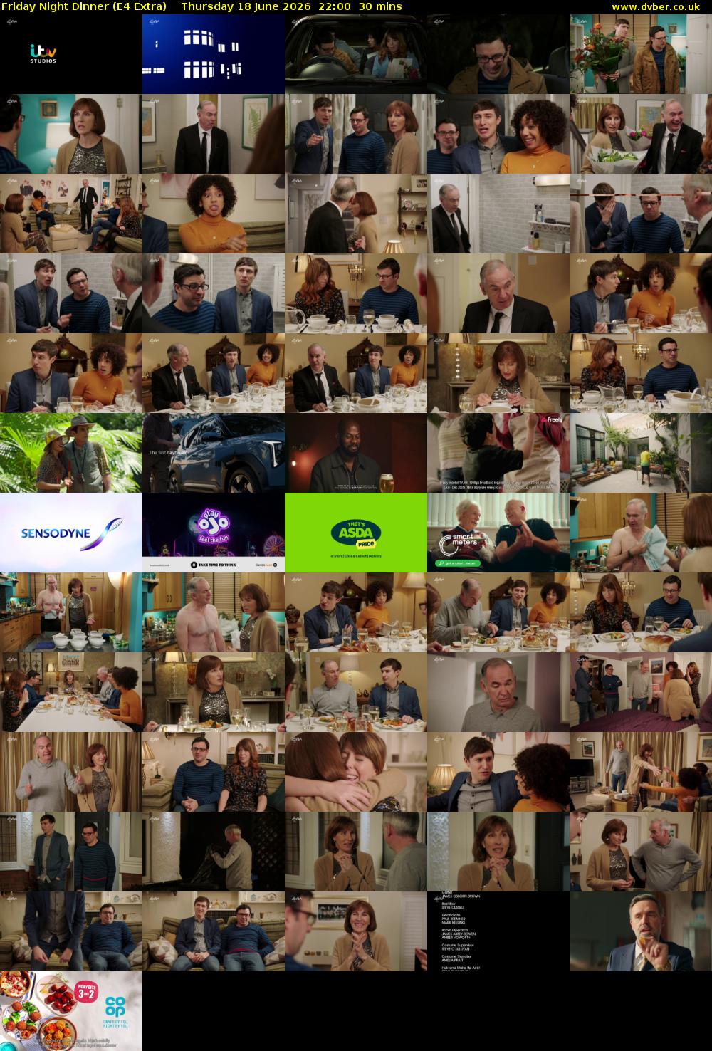 Friday Night Dinner (E4 Extra) Thursday 18 June 2026 22:00 - 22:30
