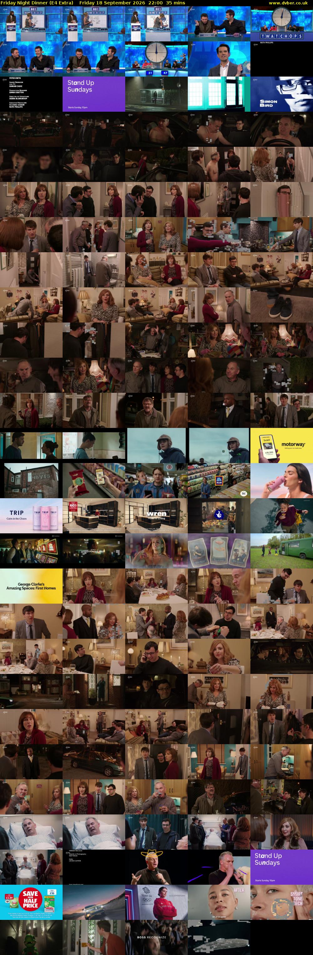 Friday Night Dinner (E4 Extra) Friday 18 September 2026 22:00 - 22:35