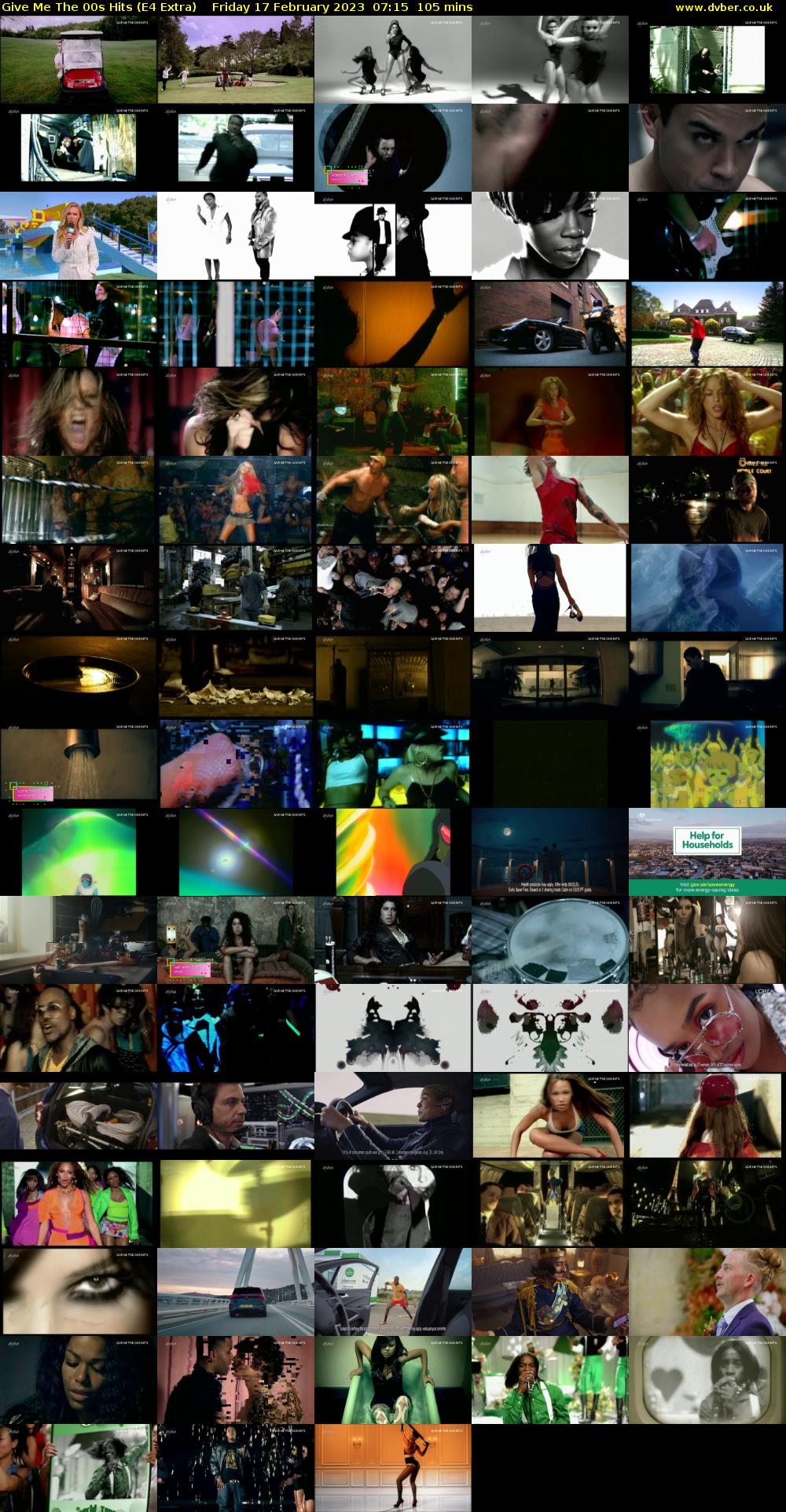 Give Me The 00s Hits (E4 Extra) Friday 17 February 2023 07:15 - 09:00