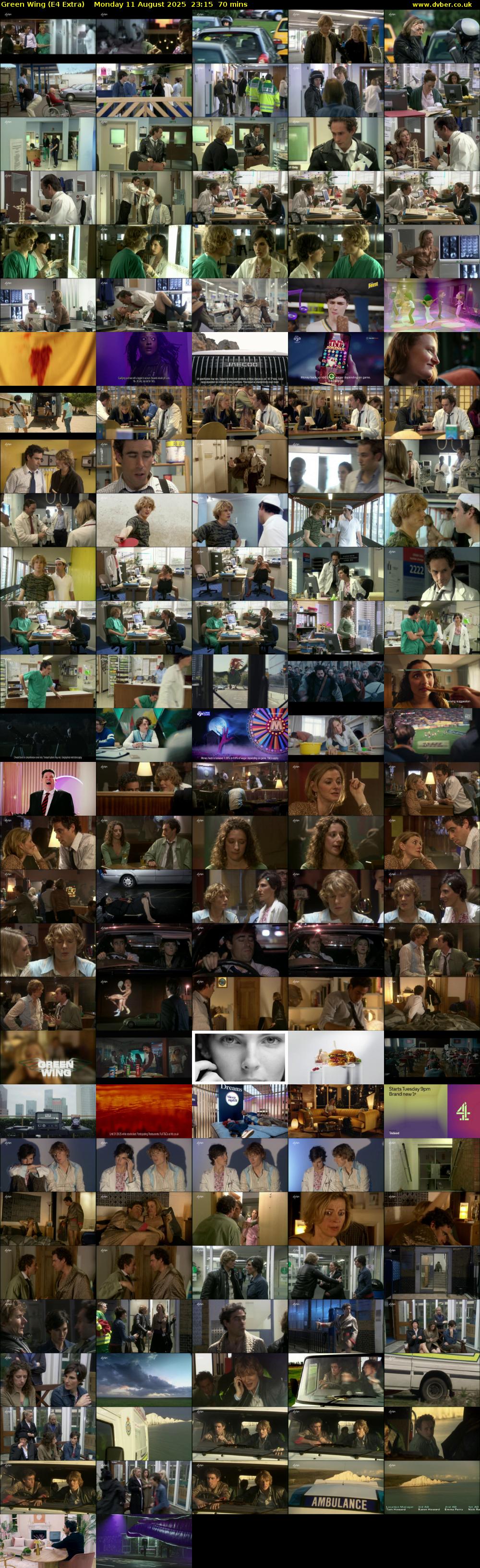 Green Wing (E4 Extra) Monday 11 August 2025 23:15 - 00:25