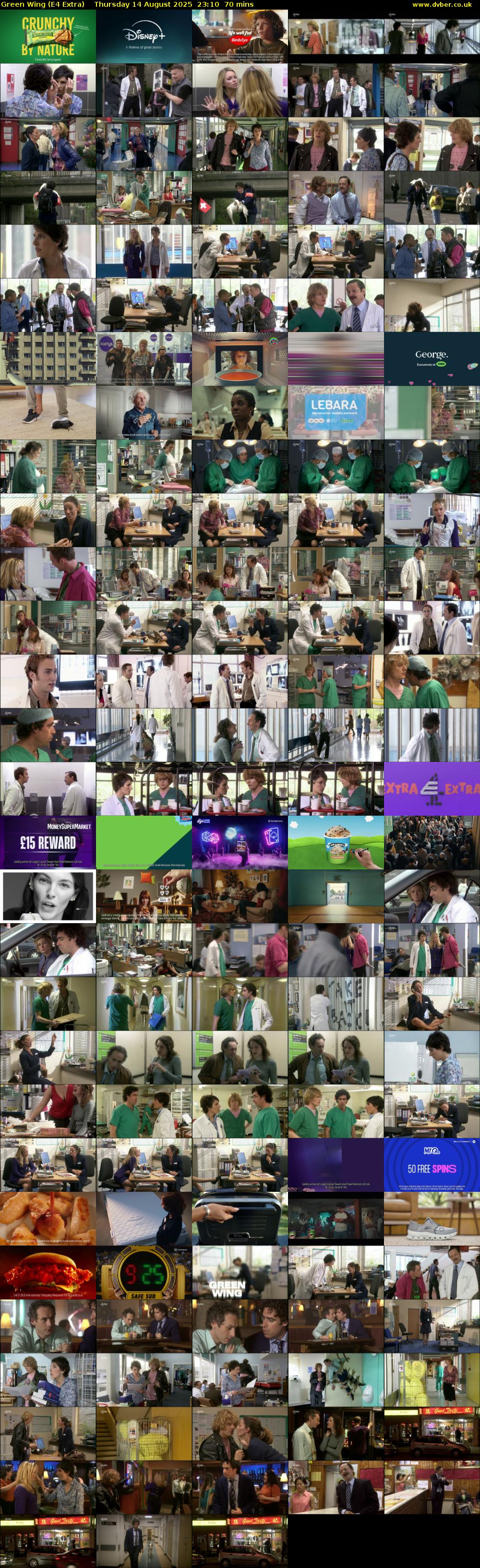 Green Wing (E4 Extra) Thursday 14 August 2025 23:10 - 00:20