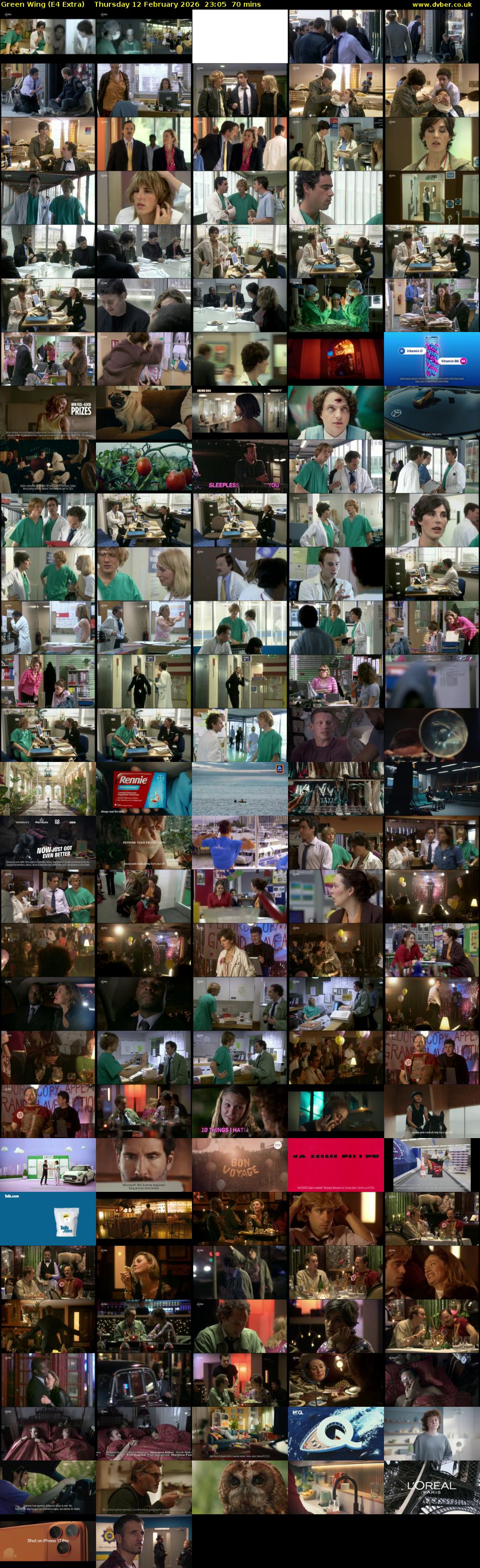 Green Wing (E4 Extra) Thursday 12 February 2026 23:05 - 00:15