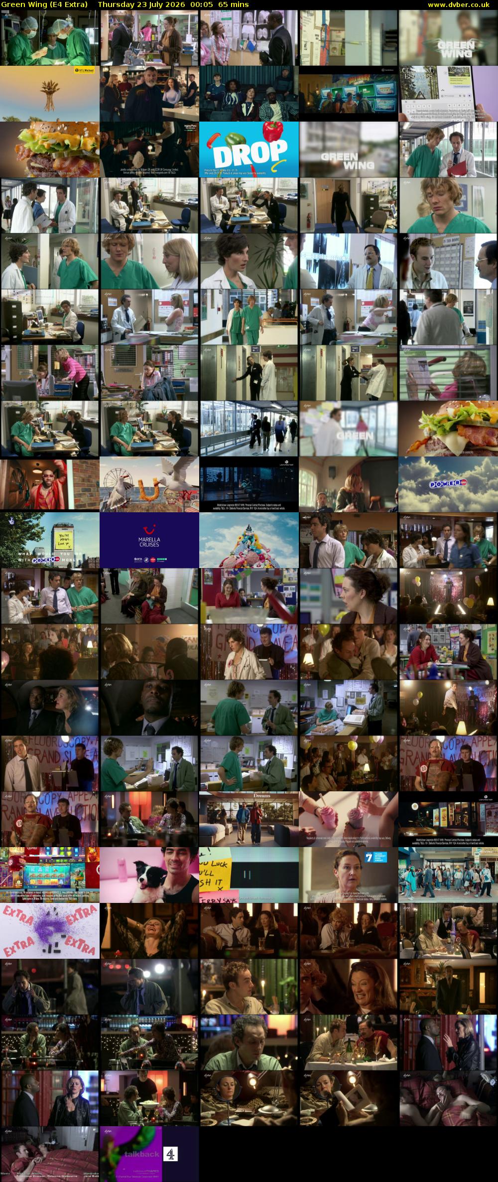 Green Wing (E4 Extra) Thursday 23 July 2026 00:05 - 01:10
