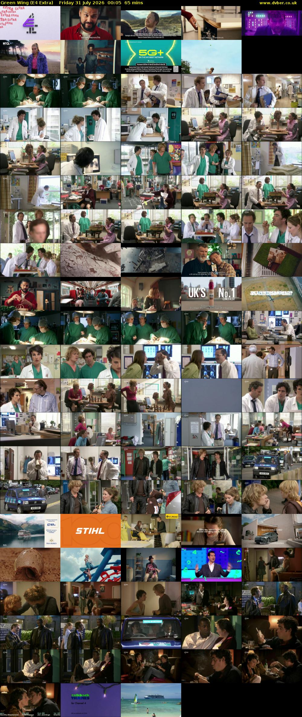 Green Wing (E4 Extra) Friday 31 July 2026 00:05 - 01:10