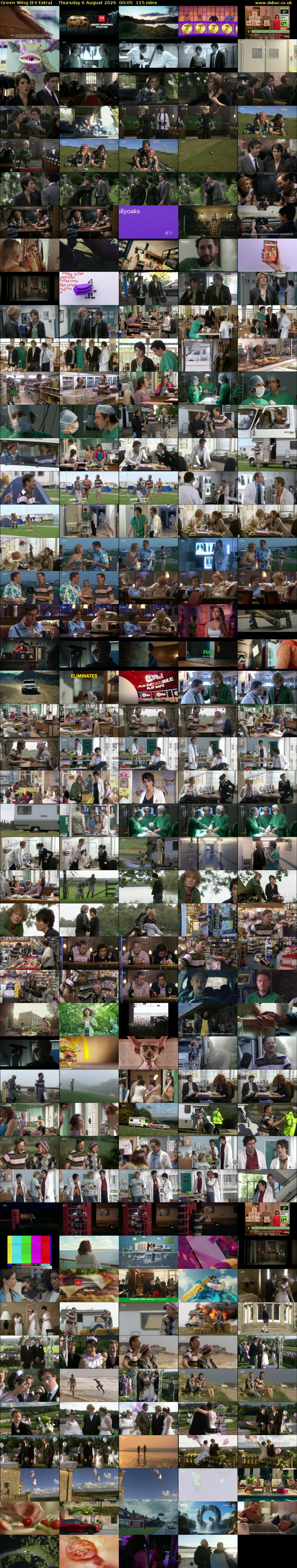 Green Wing (E4 Extra) Thursday 6 August 2026 00:05 - 02:00