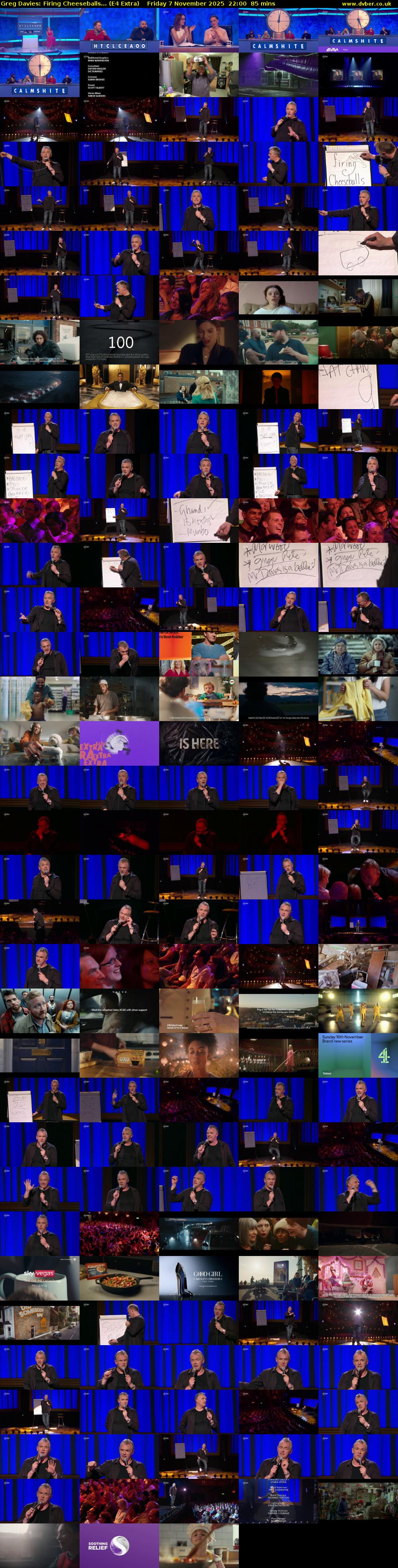 Greg Davies: Firing Cheeseballs... (E4 Extra) Friday 7 November 2025 22:00 - 23:25