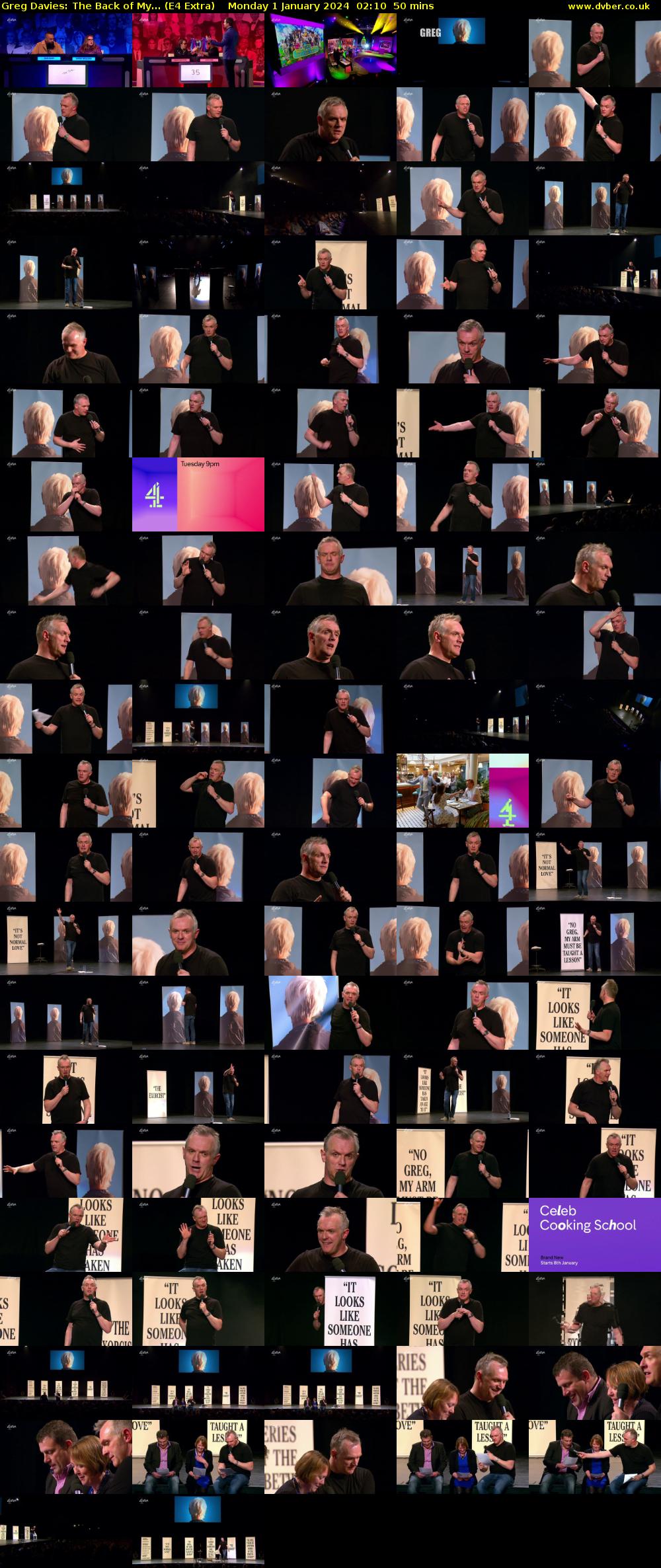 Greg Davies: The Back of My... (E4 Extra) Monday 1 January 2024 02:10 - 03:00