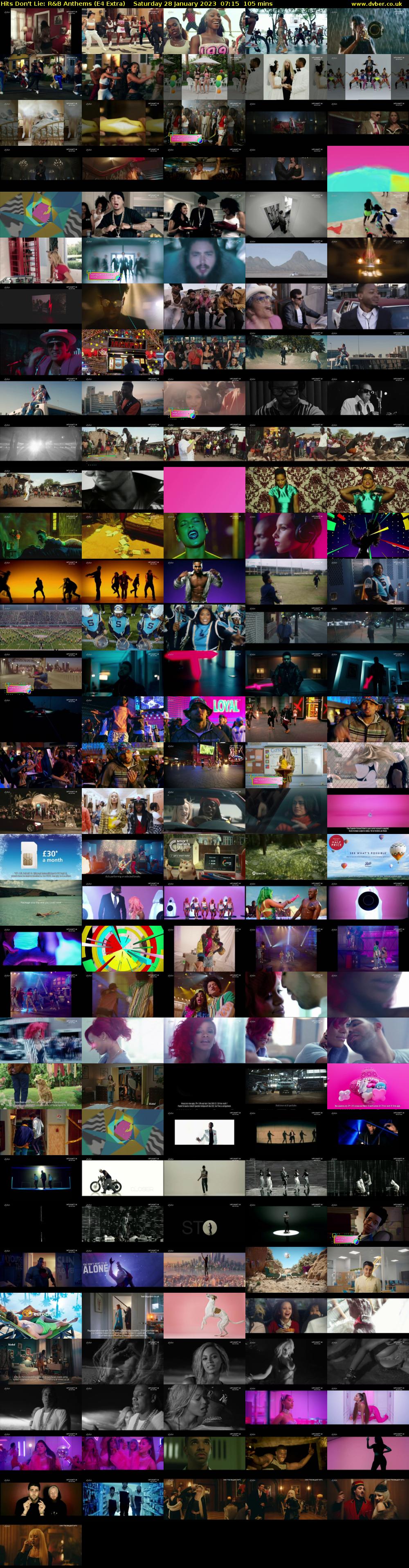 Hits Don't Lie: R&B Anthems (E4 Extra) Saturday 28 January 2023 07:15 - 09:00