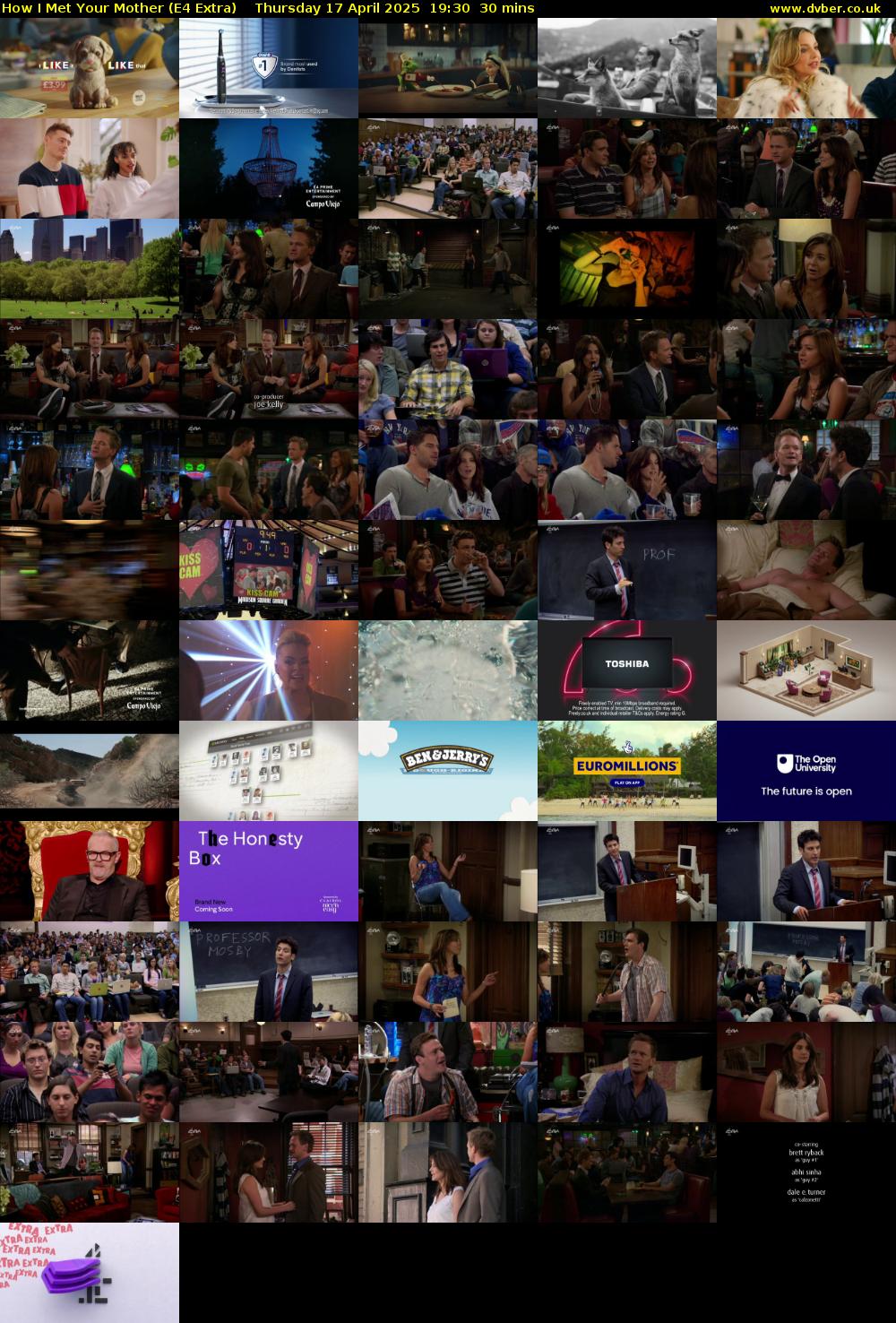 How I Met Your Mother (E4 Extra) Thursday 17 April 2025 19:30 - 20:00