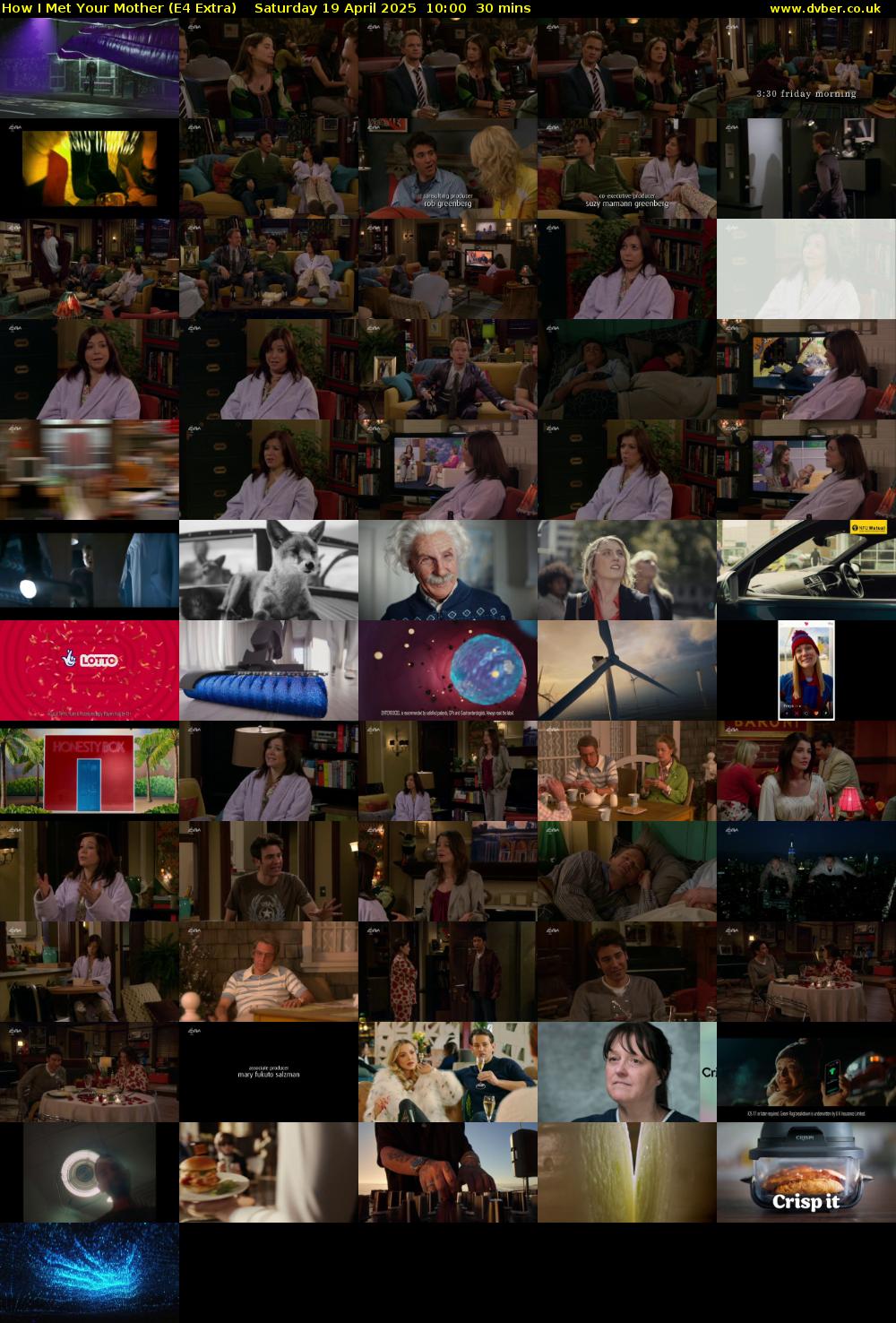 How I Met Your Mother (E4 Extra) Saturday 19 April 2025 10:00 - 10:30