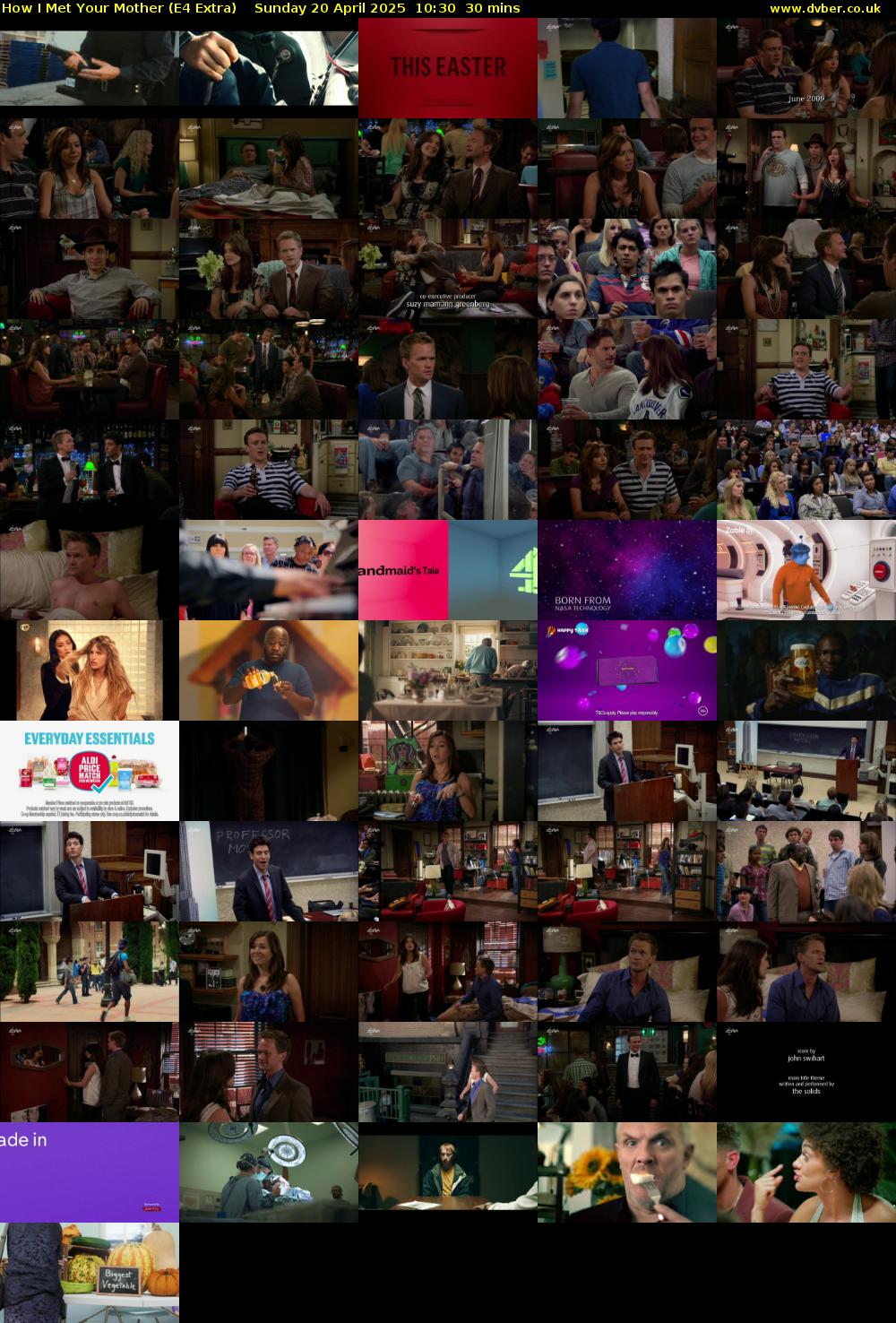 How I Met Your Mother (E4 Extra) Sunday 20 April 2025 10:30 - 11:00