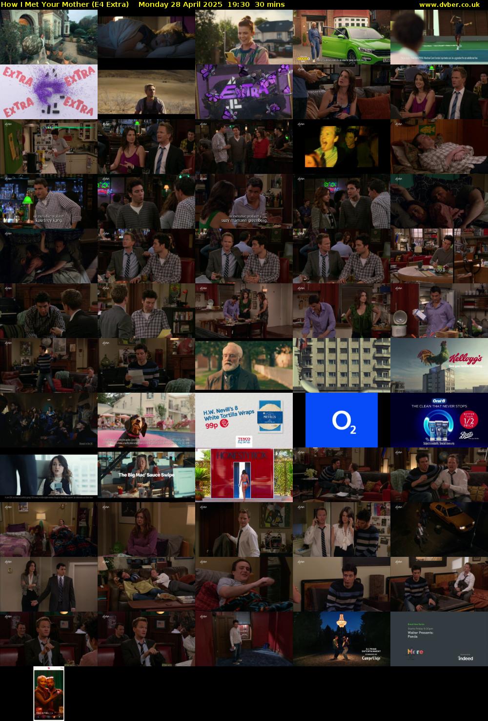 How I Met Your Mother (E4 Extra) Monday 28 April 2025 19:30 - 20:00