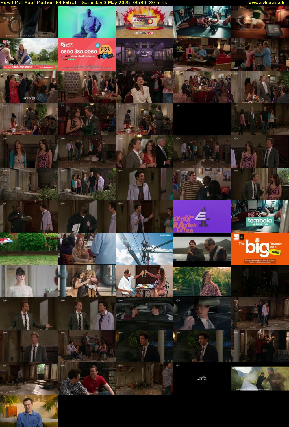 How I Met Your Mother (E4 Extra) Saturday 3 May 2025 09:30 - 10:00