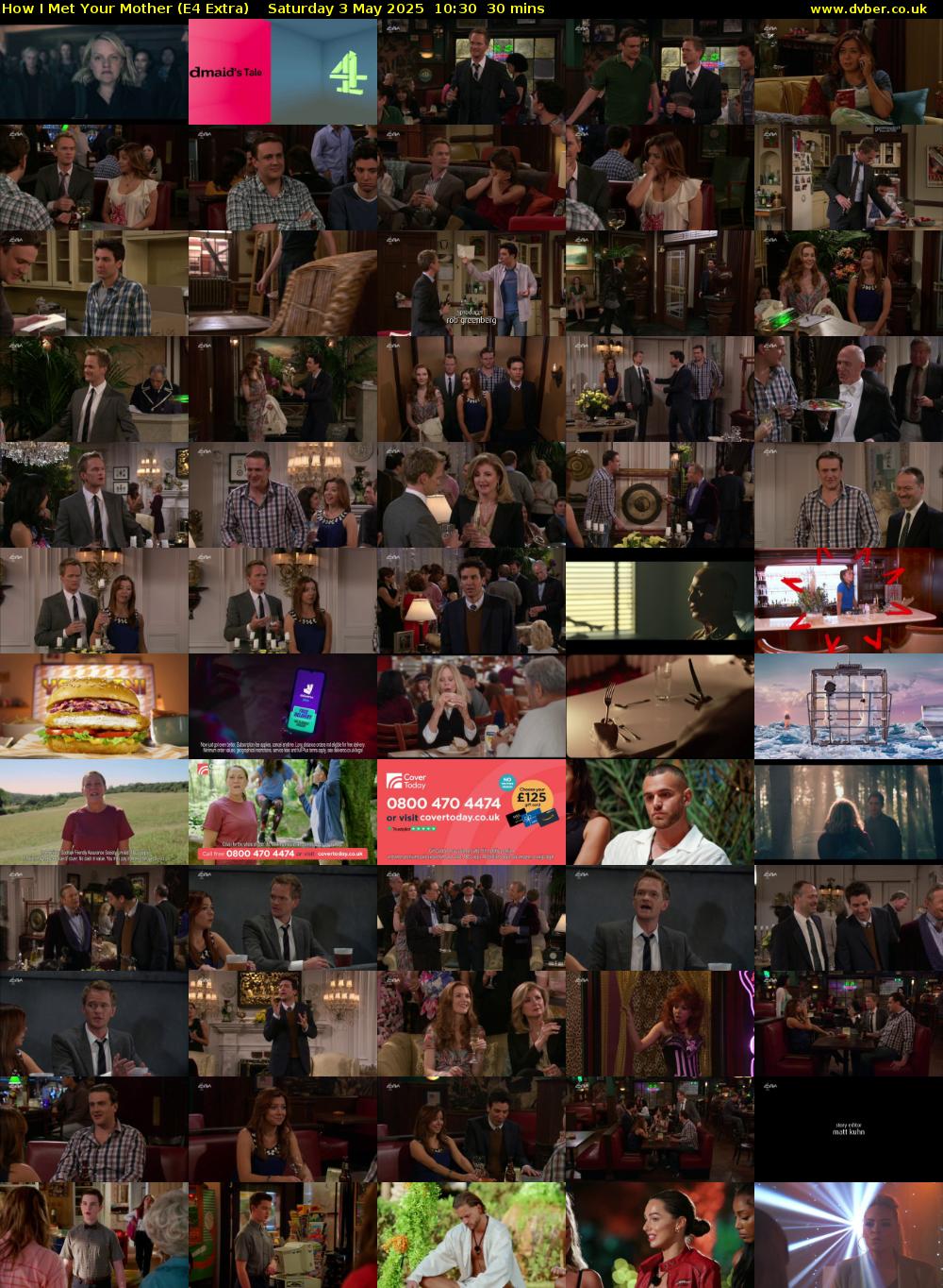 How I Met Your Mother (E4 Extra) Saturday 3 May 2025 10:30 - 11:00