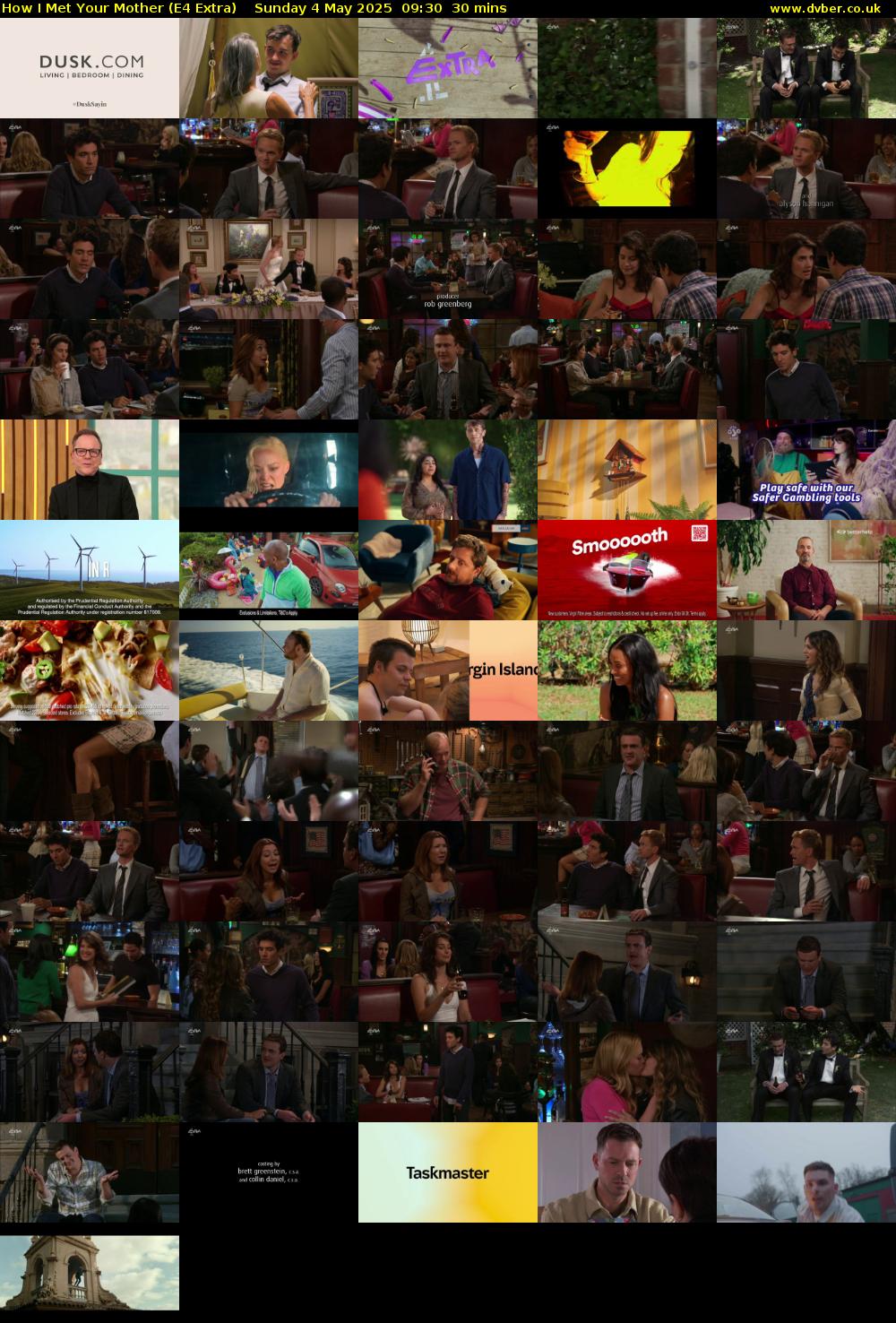How I Met Your Mother (E4 Extra) Sunday 4 May 2025 09:30 - 10:00