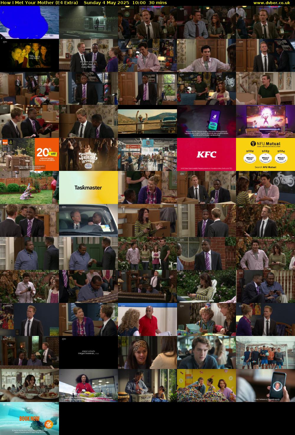 How I Met Your Mother (E4 Extra) Sunday 4 May 2025 10:00 - 10:30