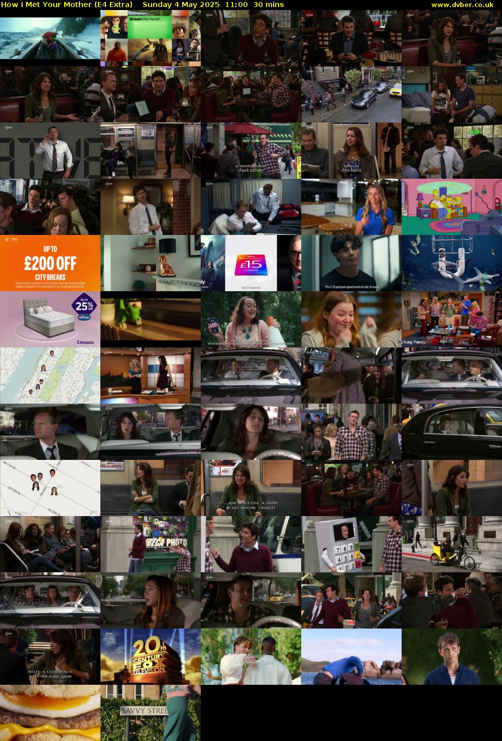 How I Met Your Mother (E4 Extra) Sunday 4 May 2025 11:00 - 11:30