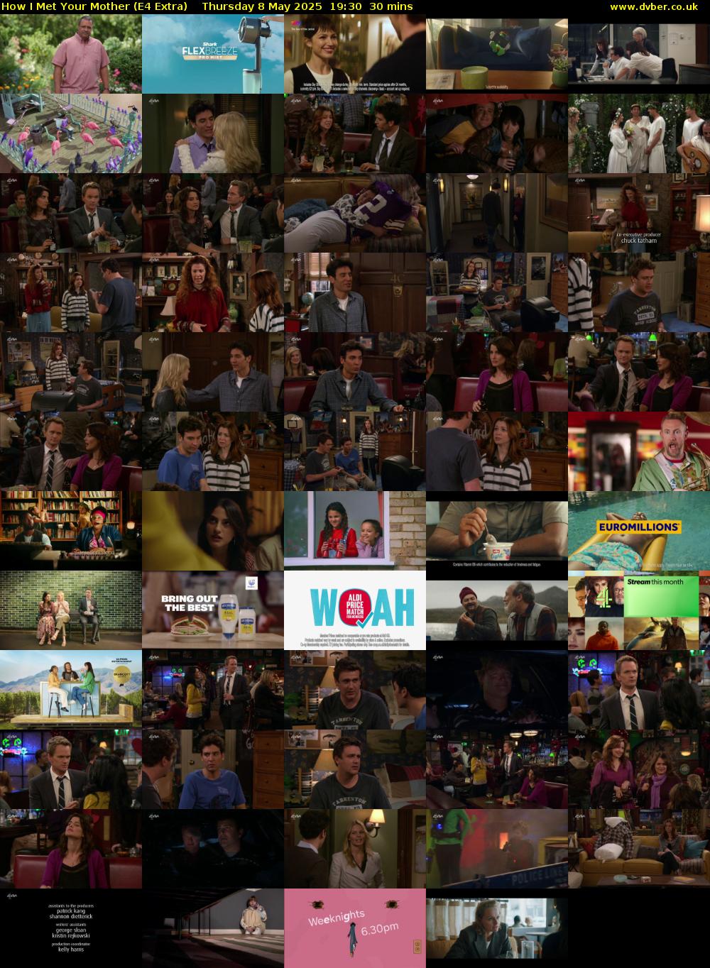 How I Met Your Mother (E4 Extra) Thursday 8 May 2025 19:30 - 20:00