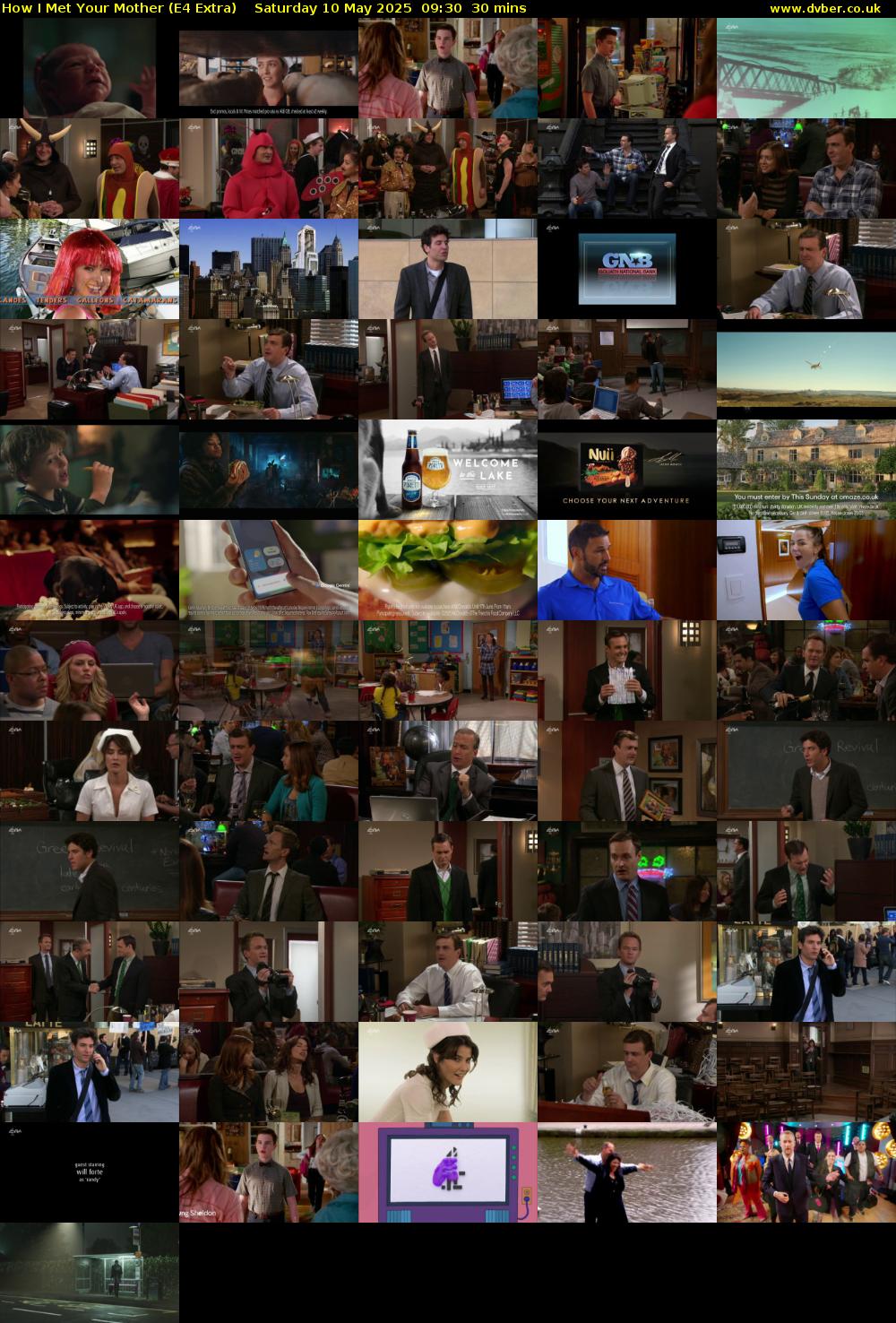 How I Met Your Mother (E4 Extra) Saturday 10 May 2025 09:30 - 10:00