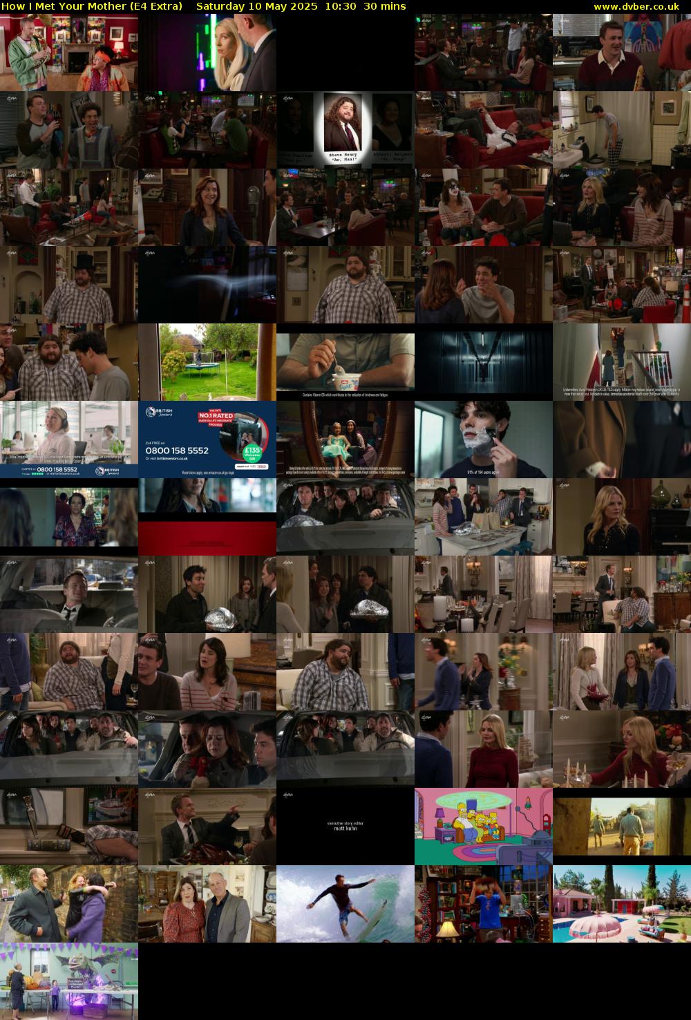 How I Met Your Mother (E4 Extra) Saturday 10 May 2025 10:30 - 11:00